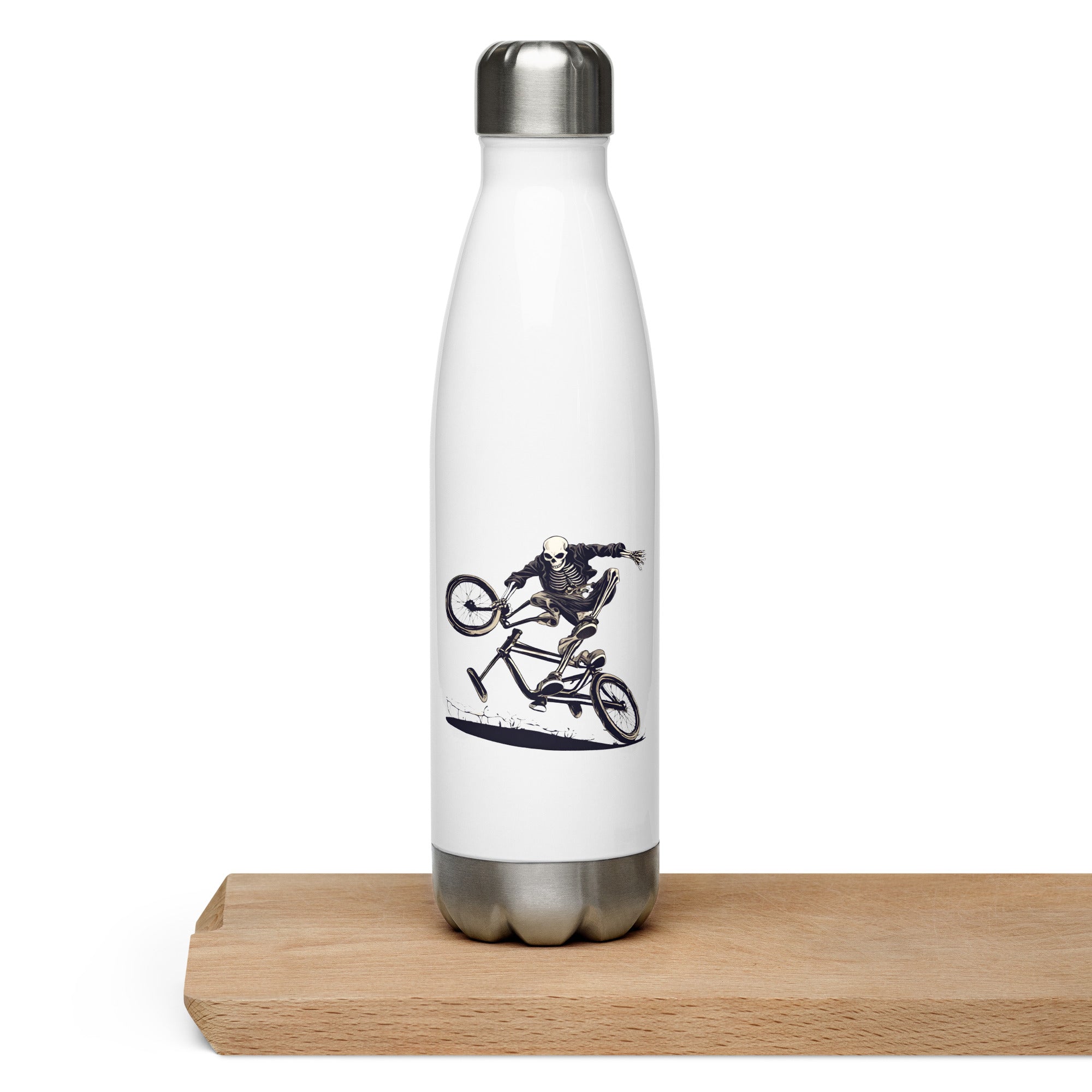 Till the Wheels Fall Off Stainless Steel Water Bottle