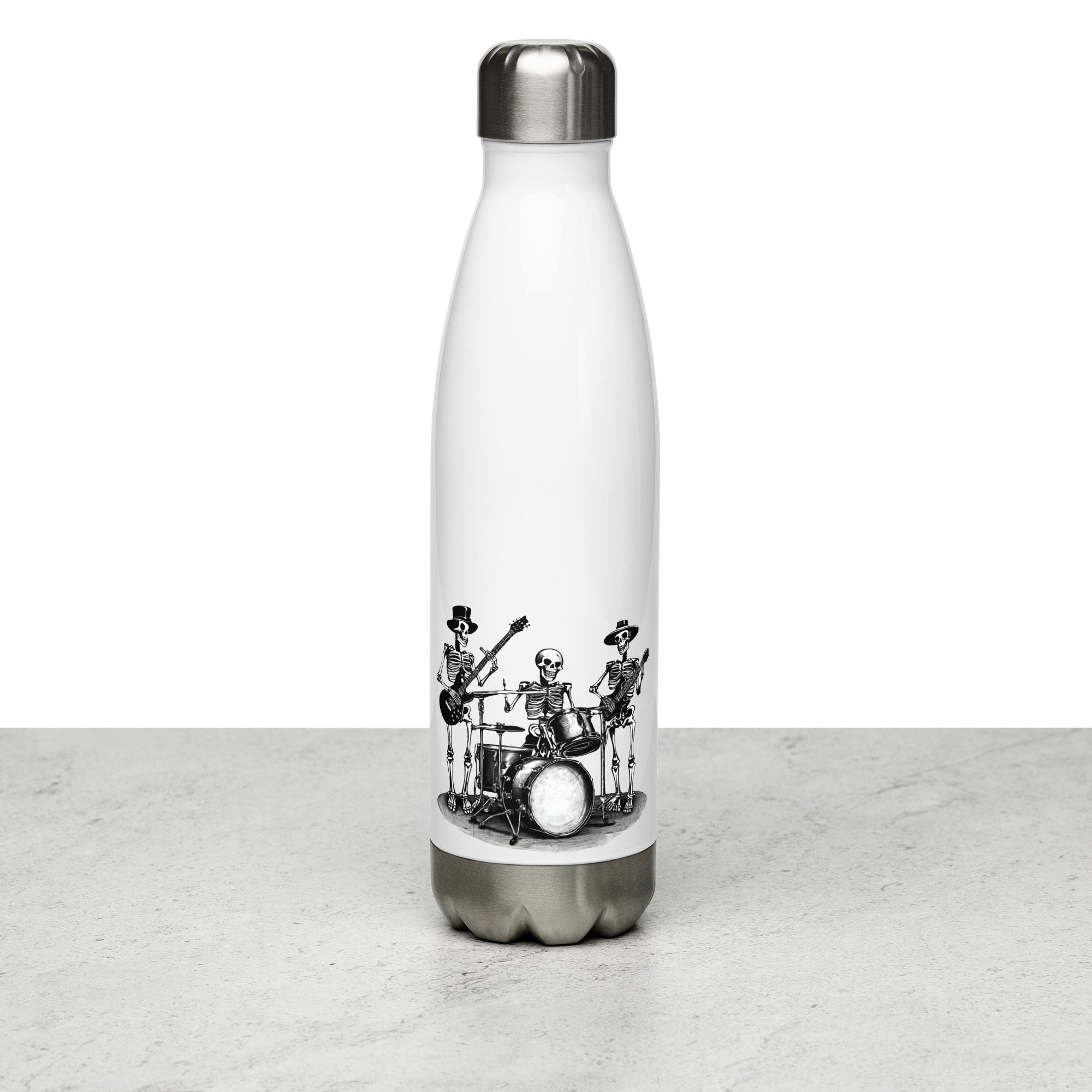 Skeleton Band Stainless Steel Water Bottle