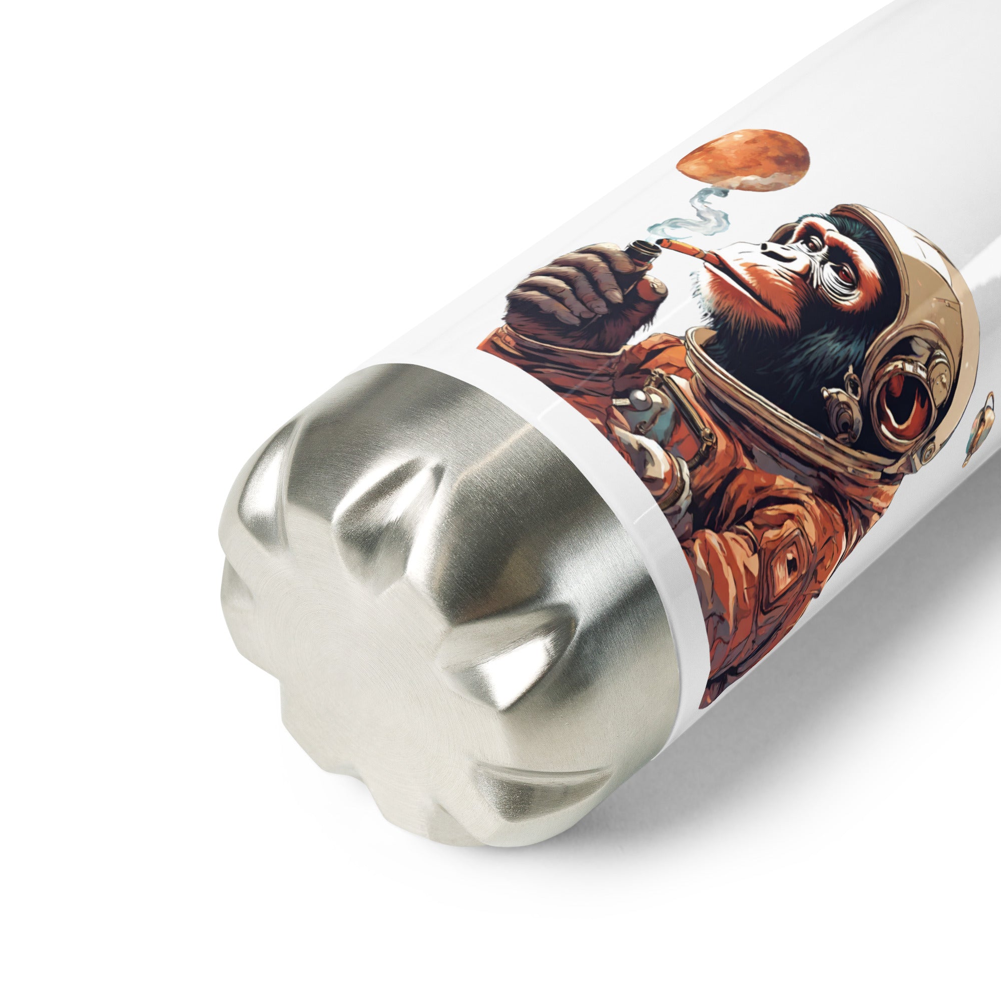 Ape Astronaut Stainless Steel Water Bottle