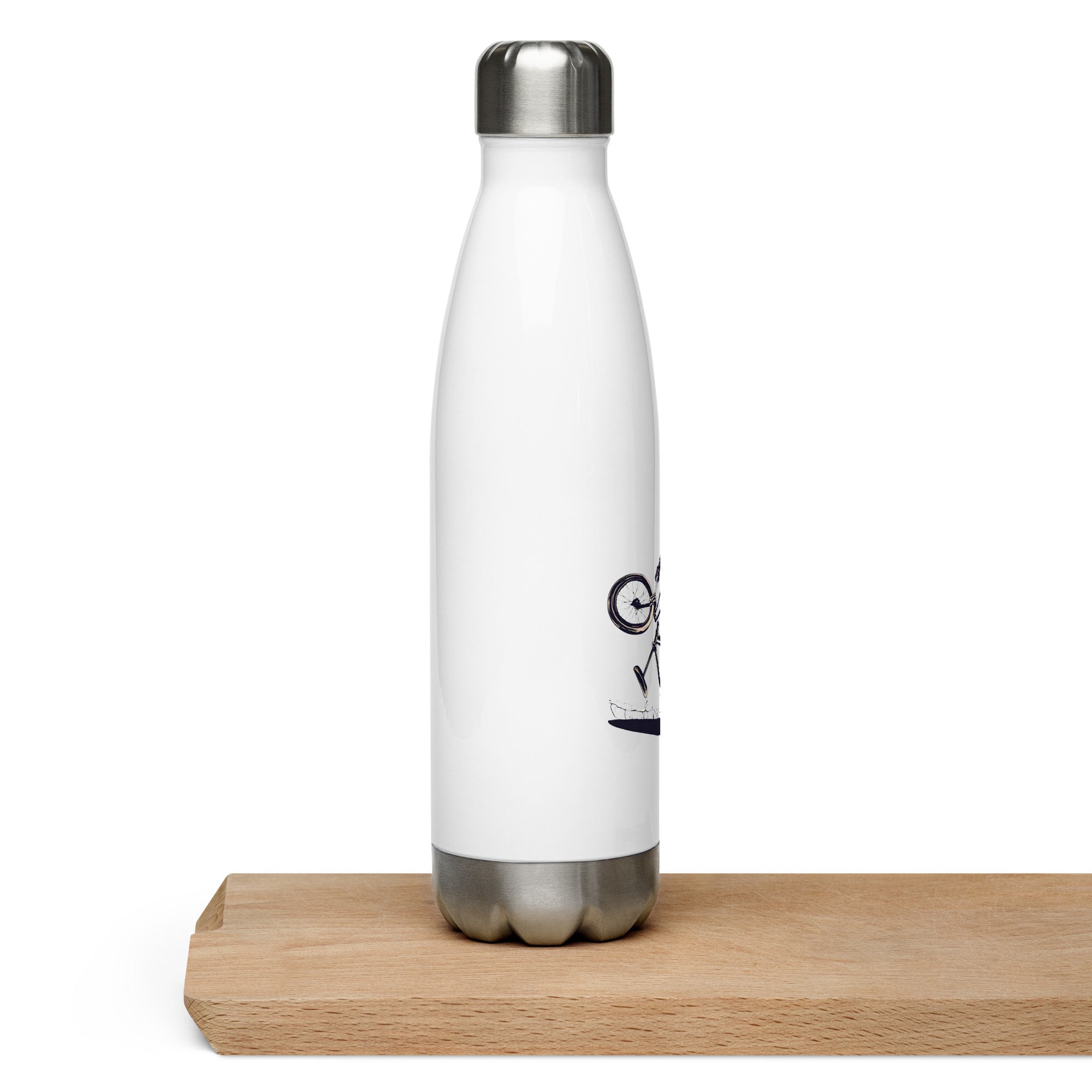 Till the Wheels Fall Off Stainless Steel Water Bottle