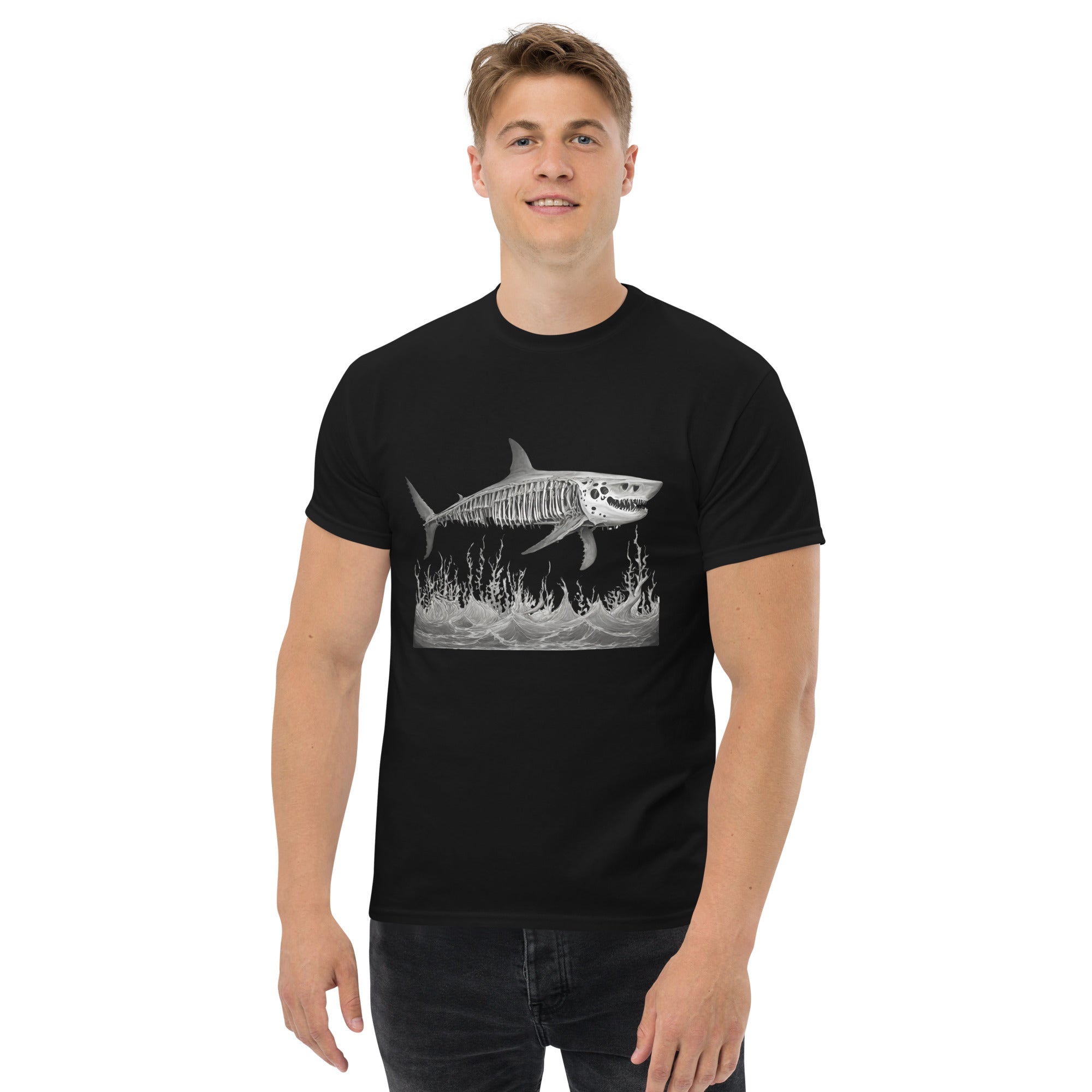 Skeleton Shark Men's Classic T-Shirt