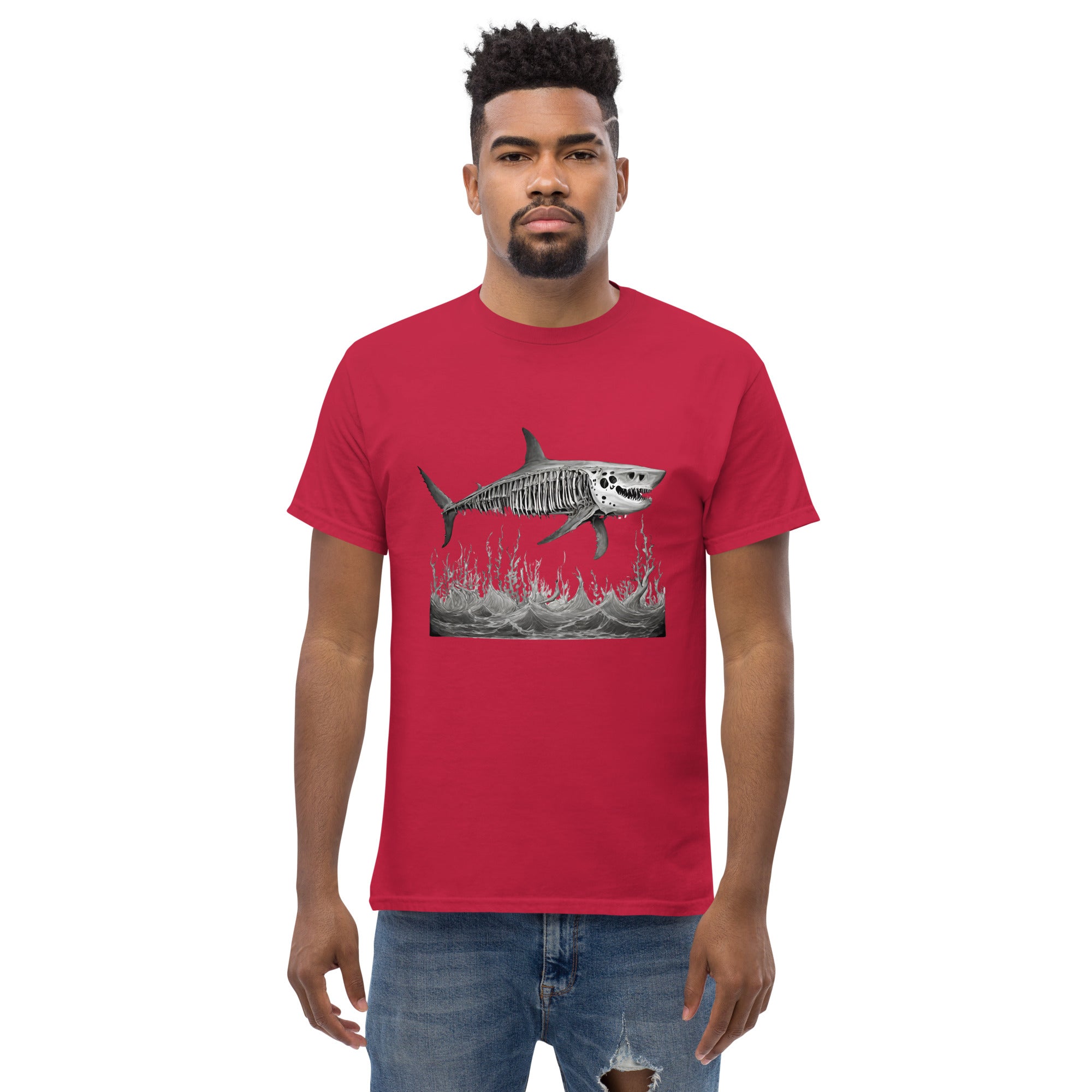 Skeleton Shark Men's Classic T-Shirt