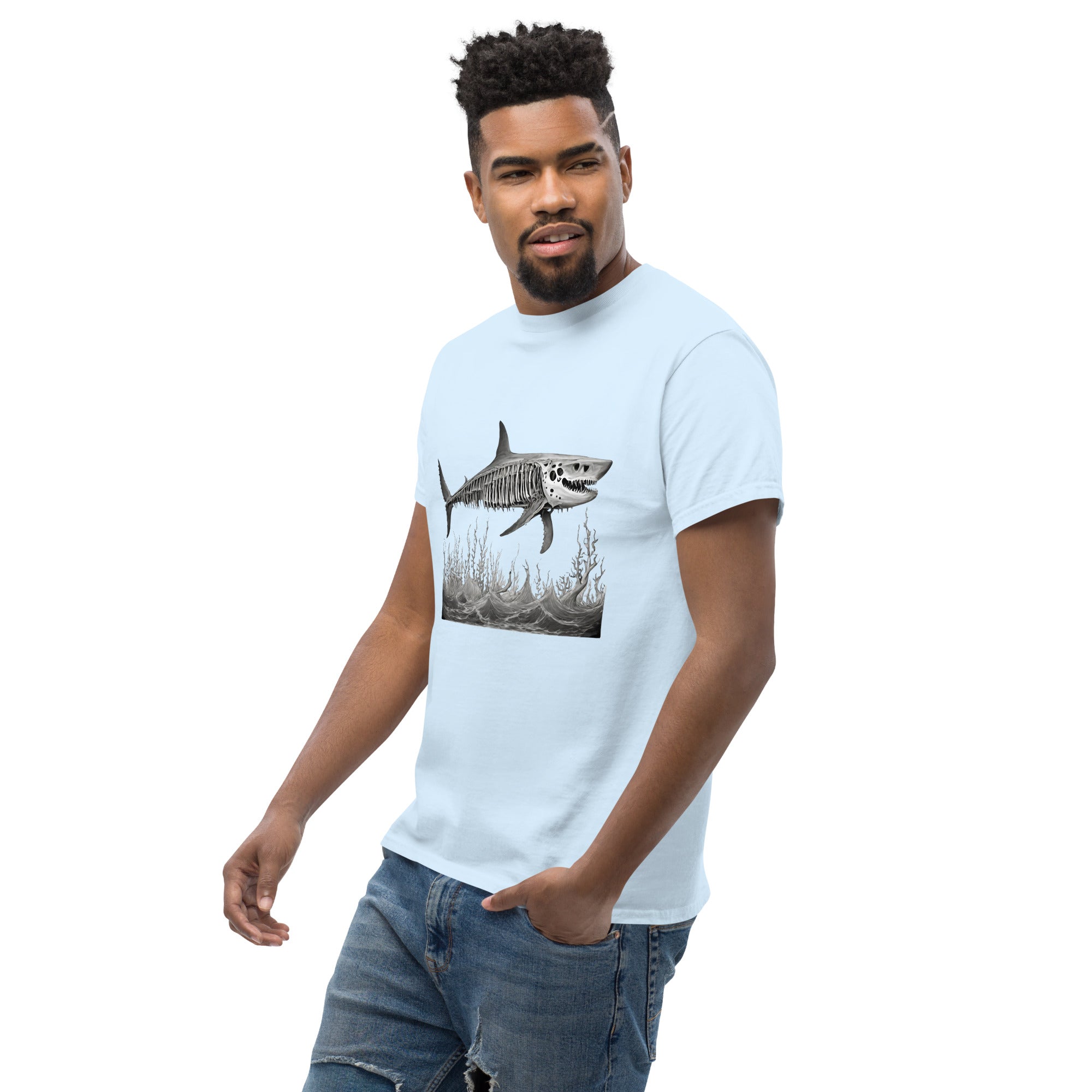 Skeleton Shark Men's Classic T-Shirt