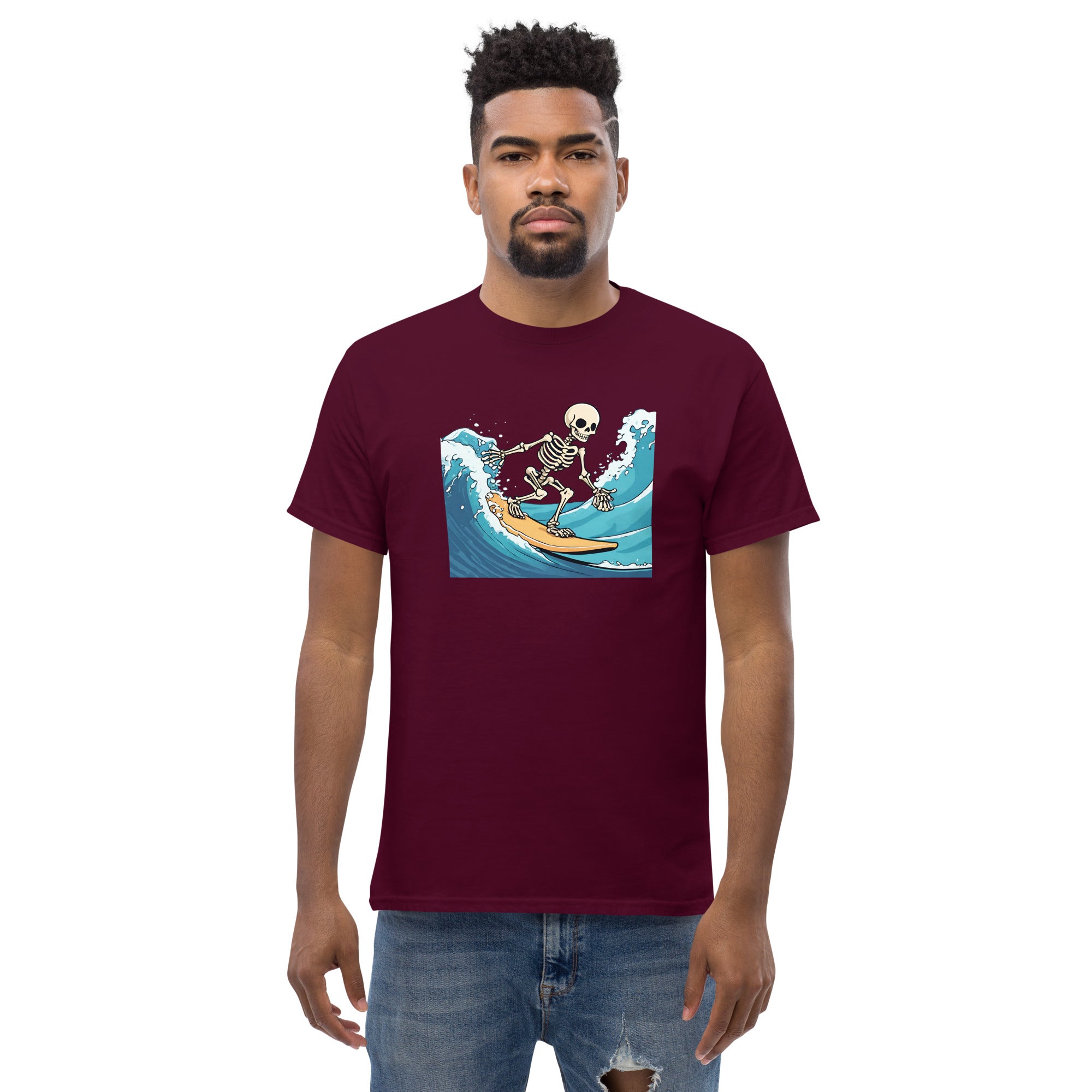 Surfing Skeleton Men's Classic T-Shirt