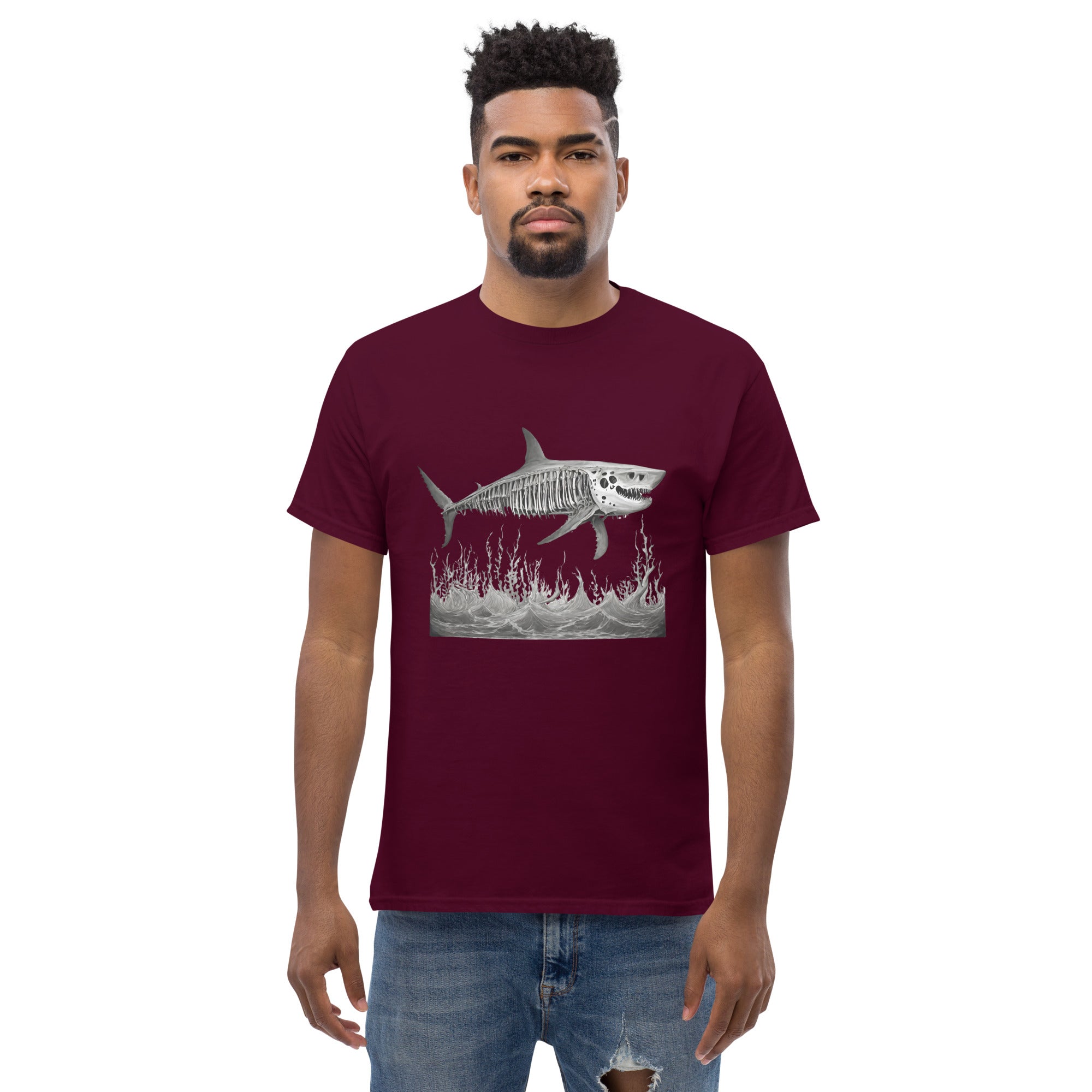 Skeleton Shark Men's Classic T-Shirt