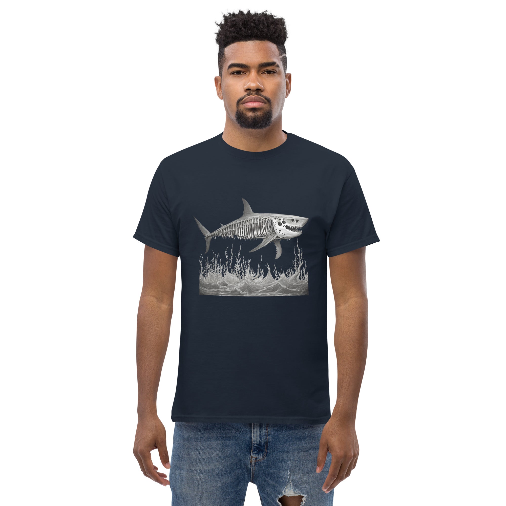 Skeleton Shark Men's Classic T-Shirt