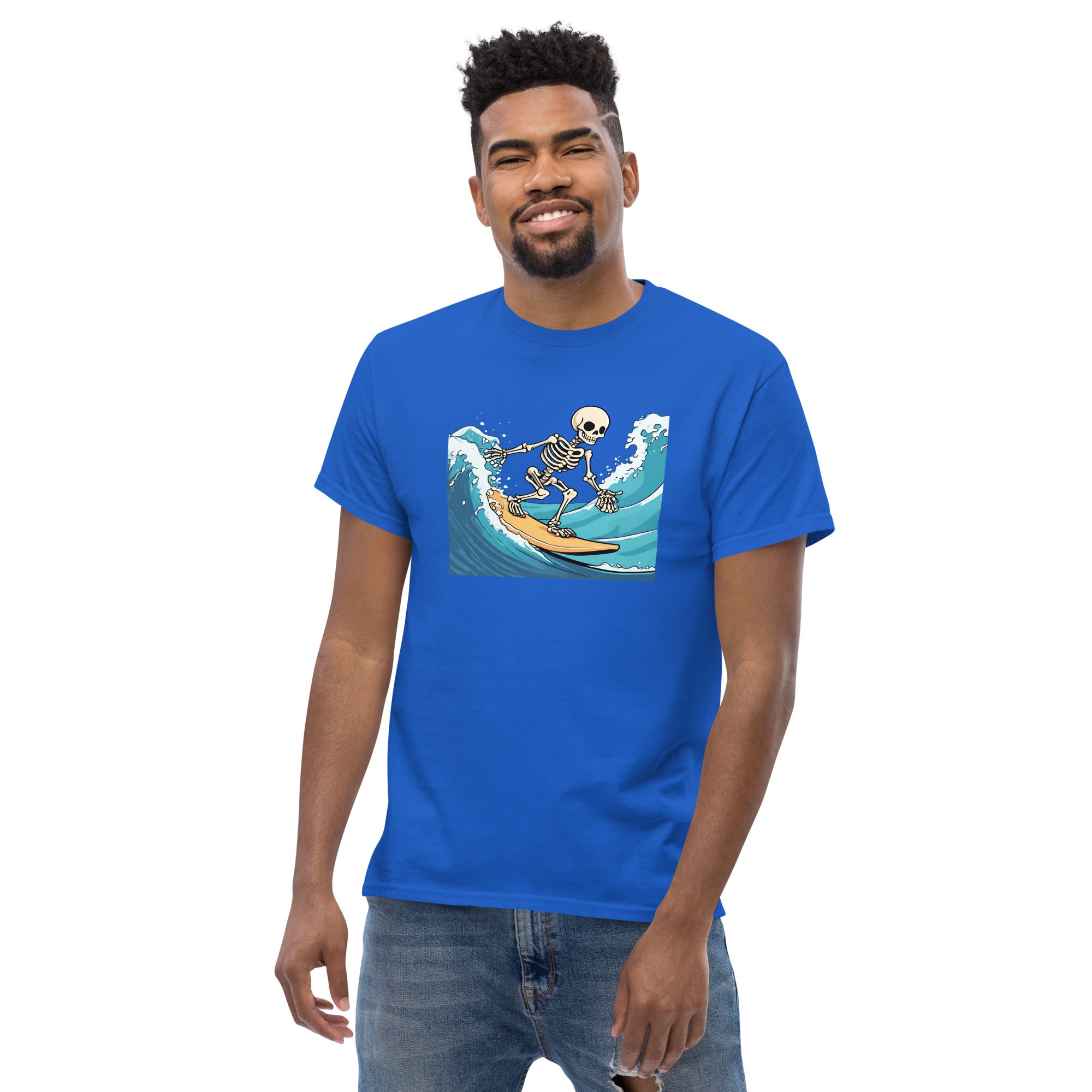 Surfing Skeleton Men's Classic T-Shirt