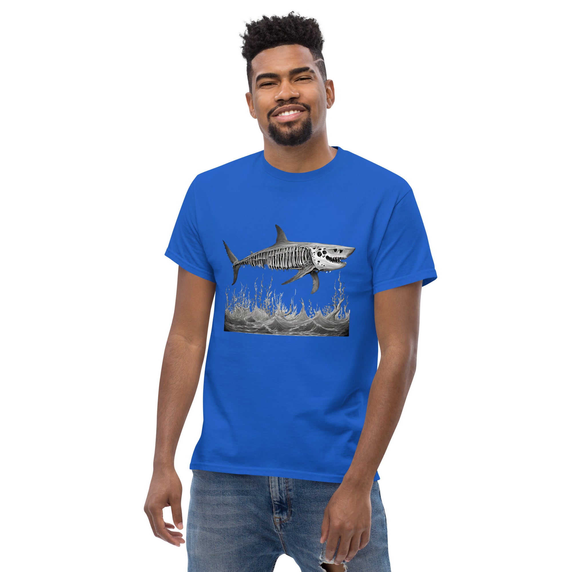 Skeleton Shark Men's Classic T-Shirt