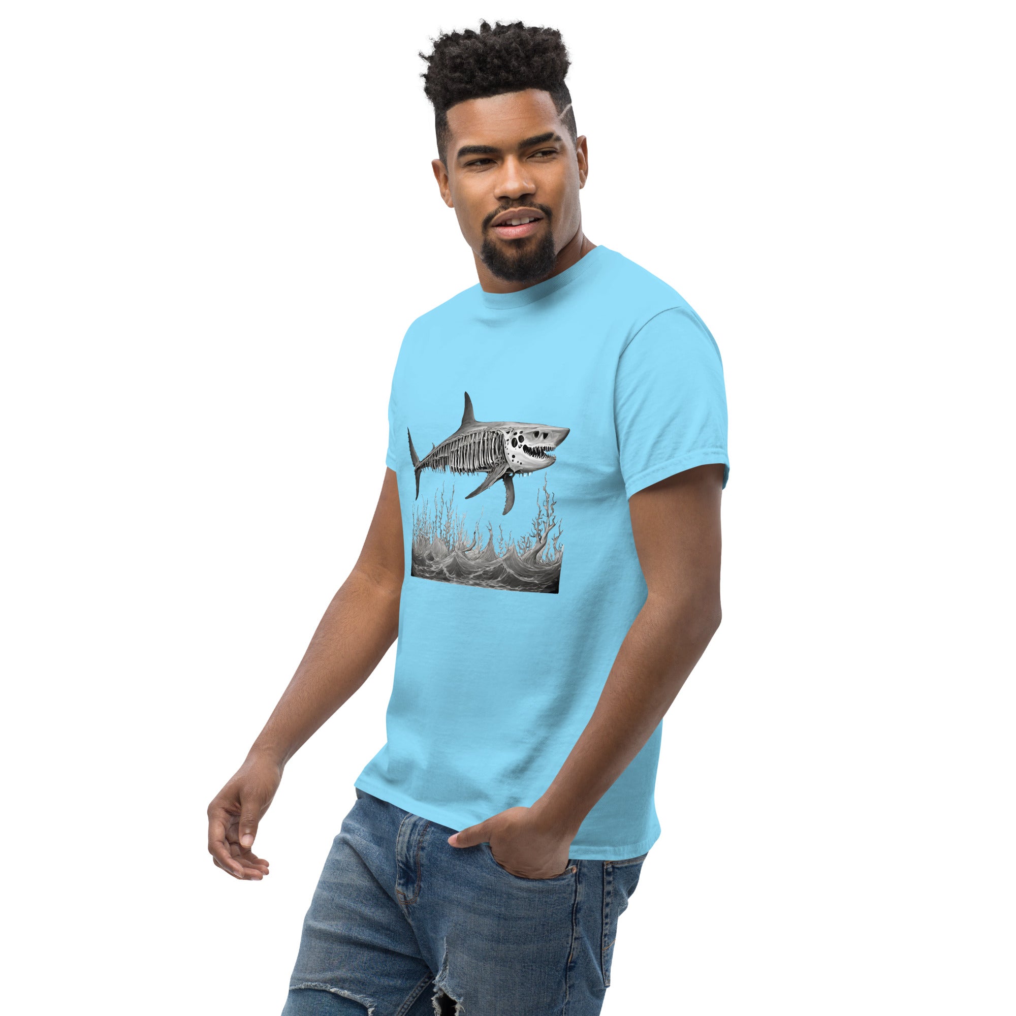 Skeleton Shark Men's Classic T-Shirt