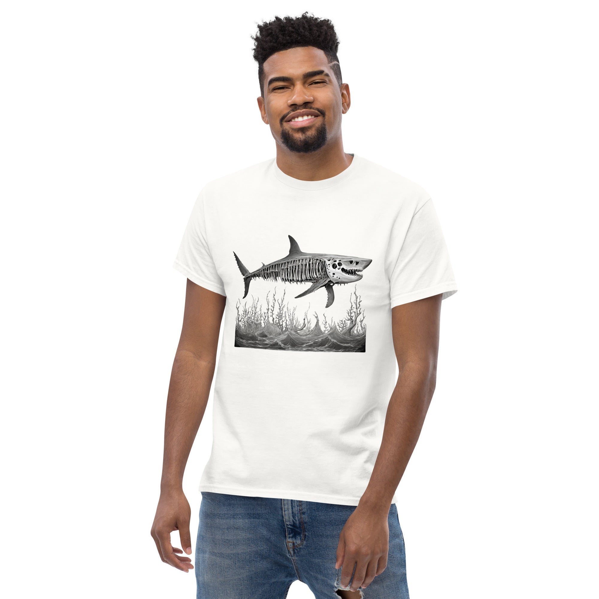 Skeleton Shark Men's Classic T-Shirt