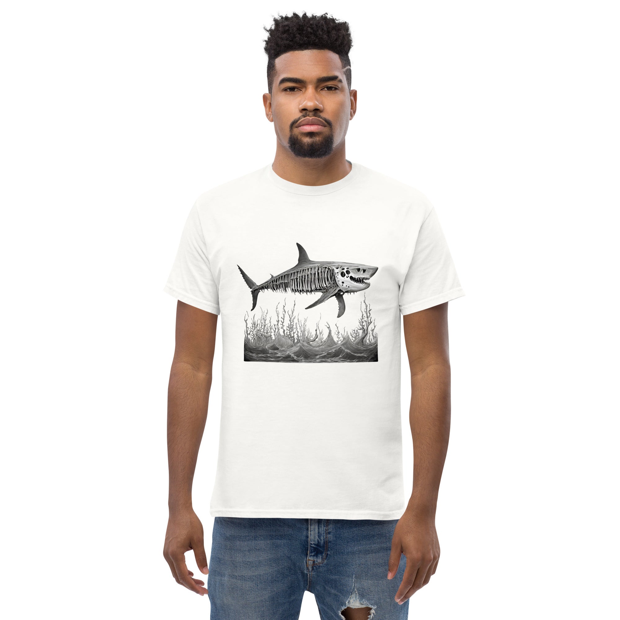 Skeleton Shark Men's Classic T-Shirt