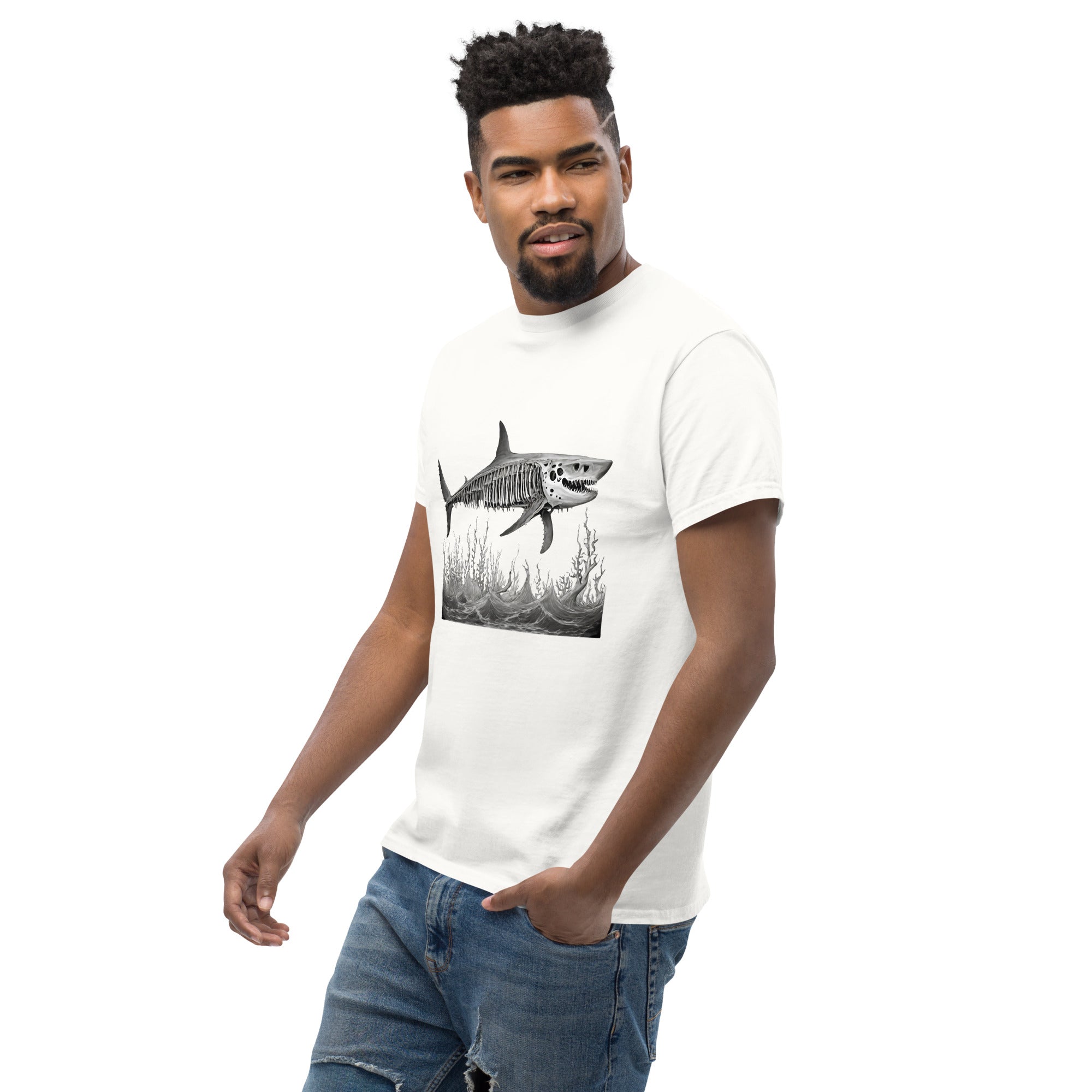 Skeleton Shark Men's Classic T-Shirt