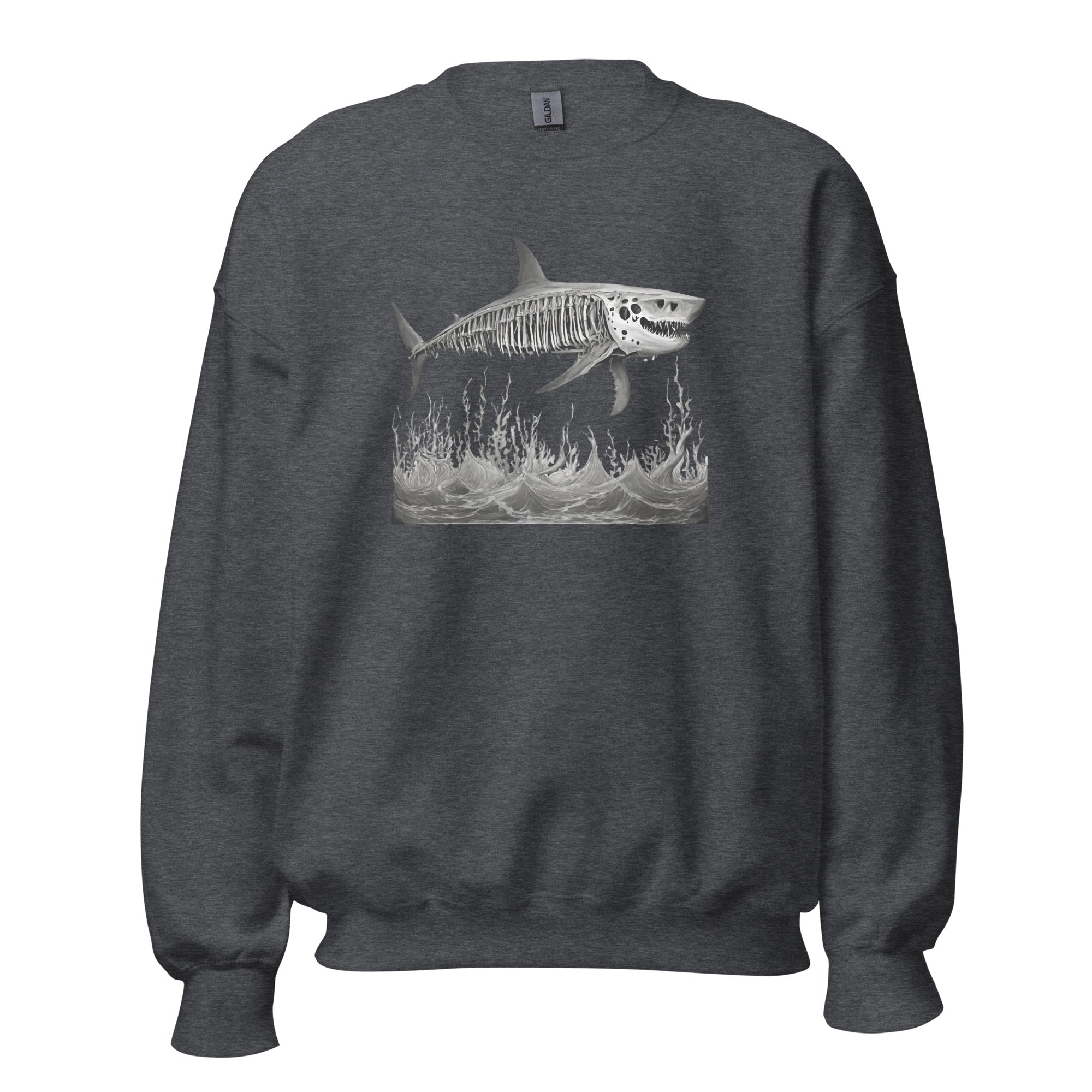 Skeleton Shark Men's Sweatshirt