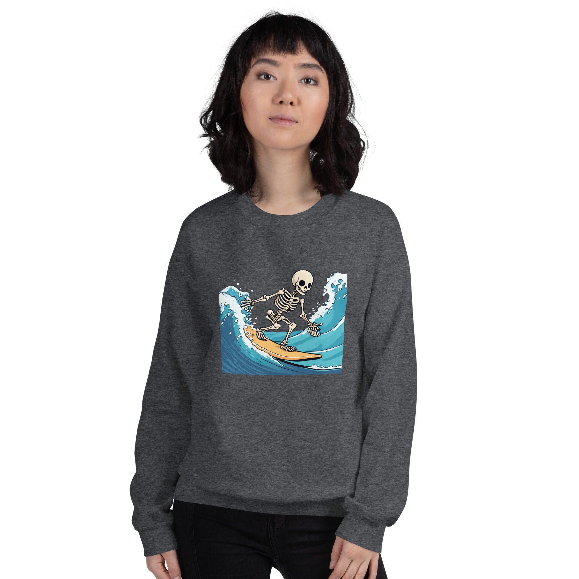 Surfing Skeleton Women's Sweatshirt