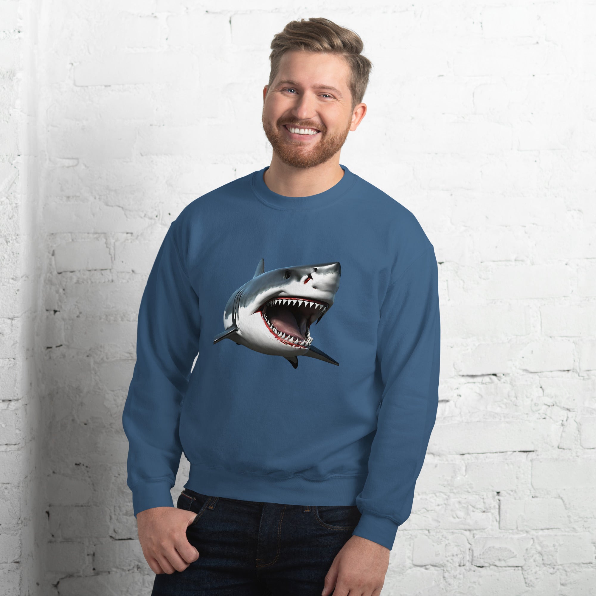 Great White Bite Men's Sweatshirt