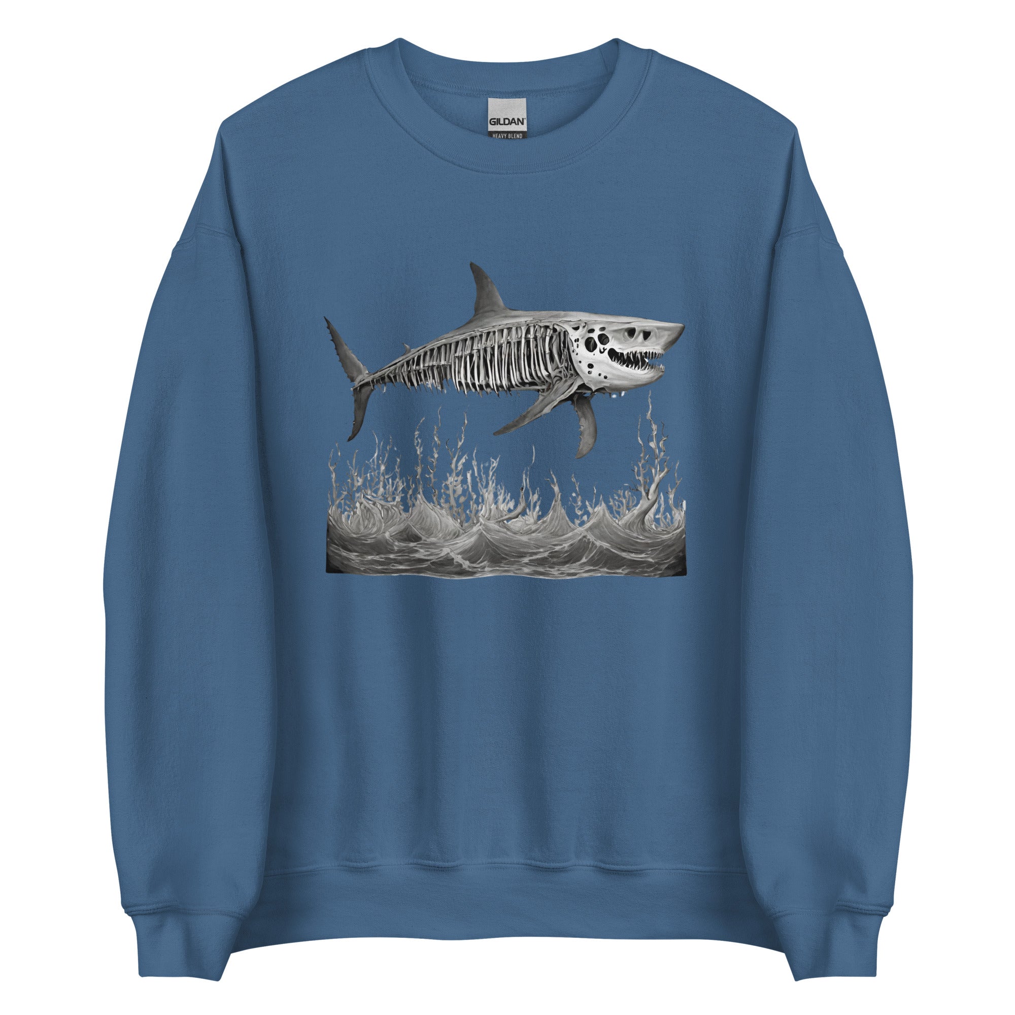 Skeleton Shark Men's Sweatshirt