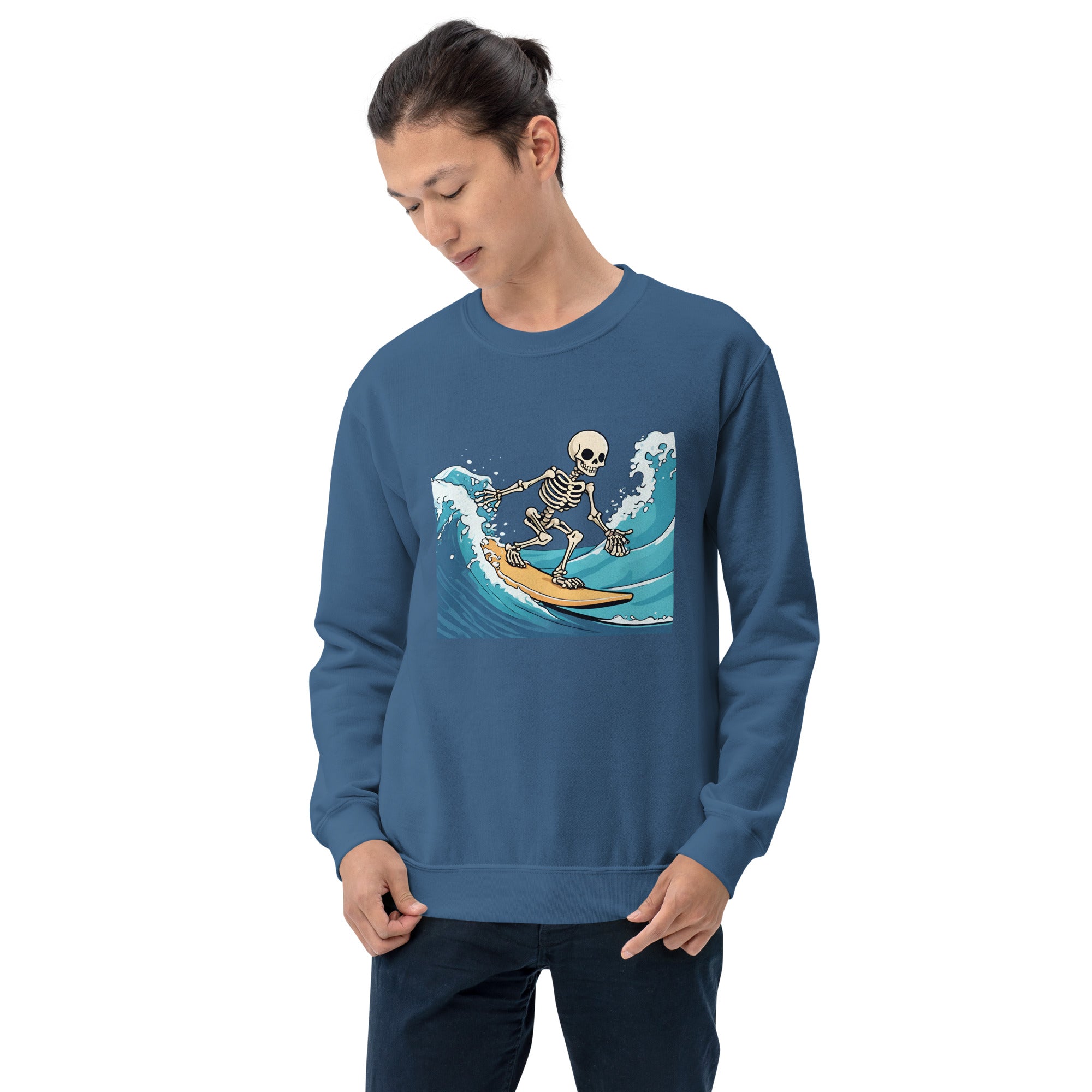 Surfing Skeleton Men's Sweatshirt