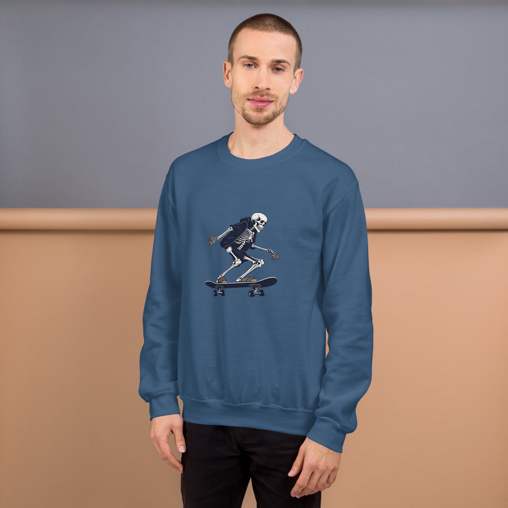 Skateboarding Skeleton Men's Sweatshirt