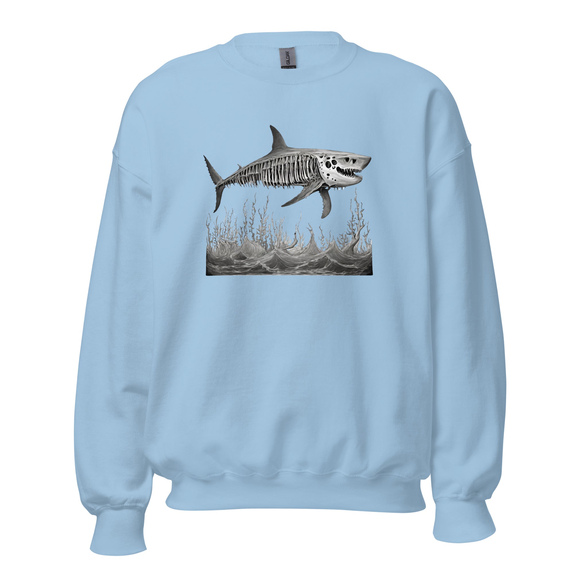 Skeleton Shark Men's Sweatshirt