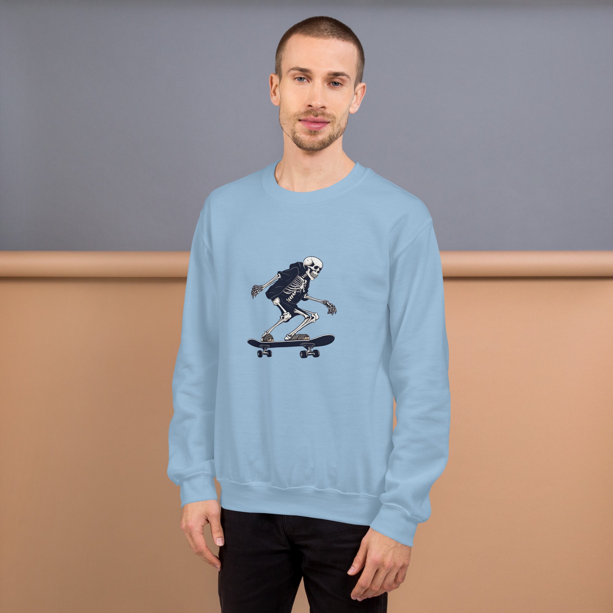 Skateboarding Skeleton Men's Sweatshirt