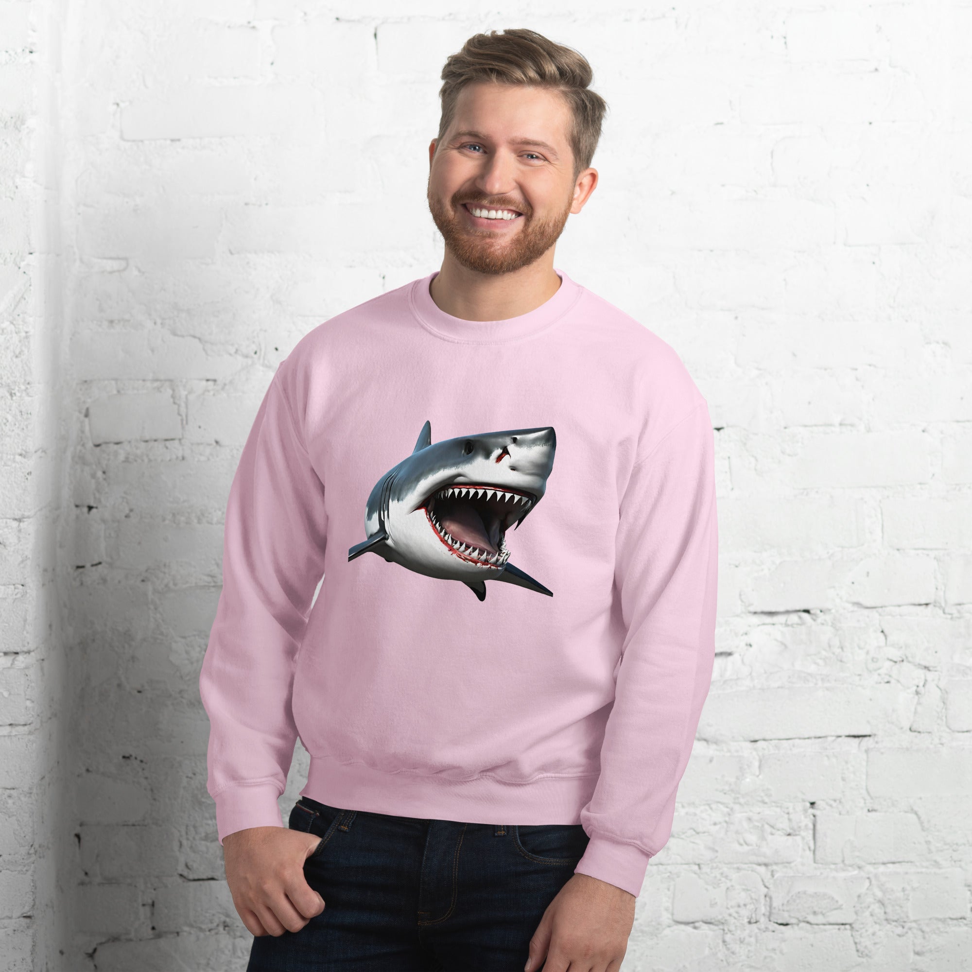 Great White Bite Men's Sweatshirt