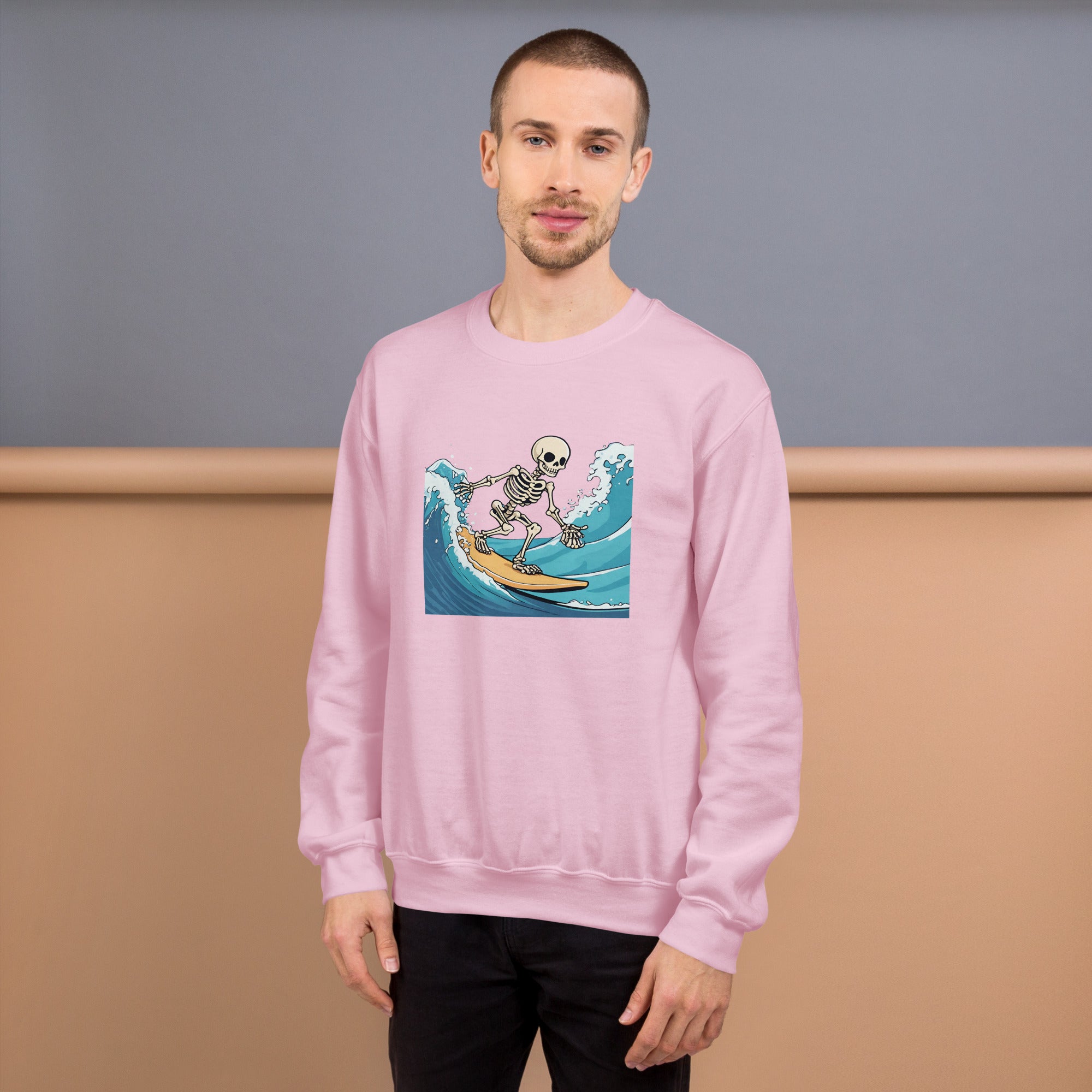 Surfing Skeleton Men's Sweatshirt