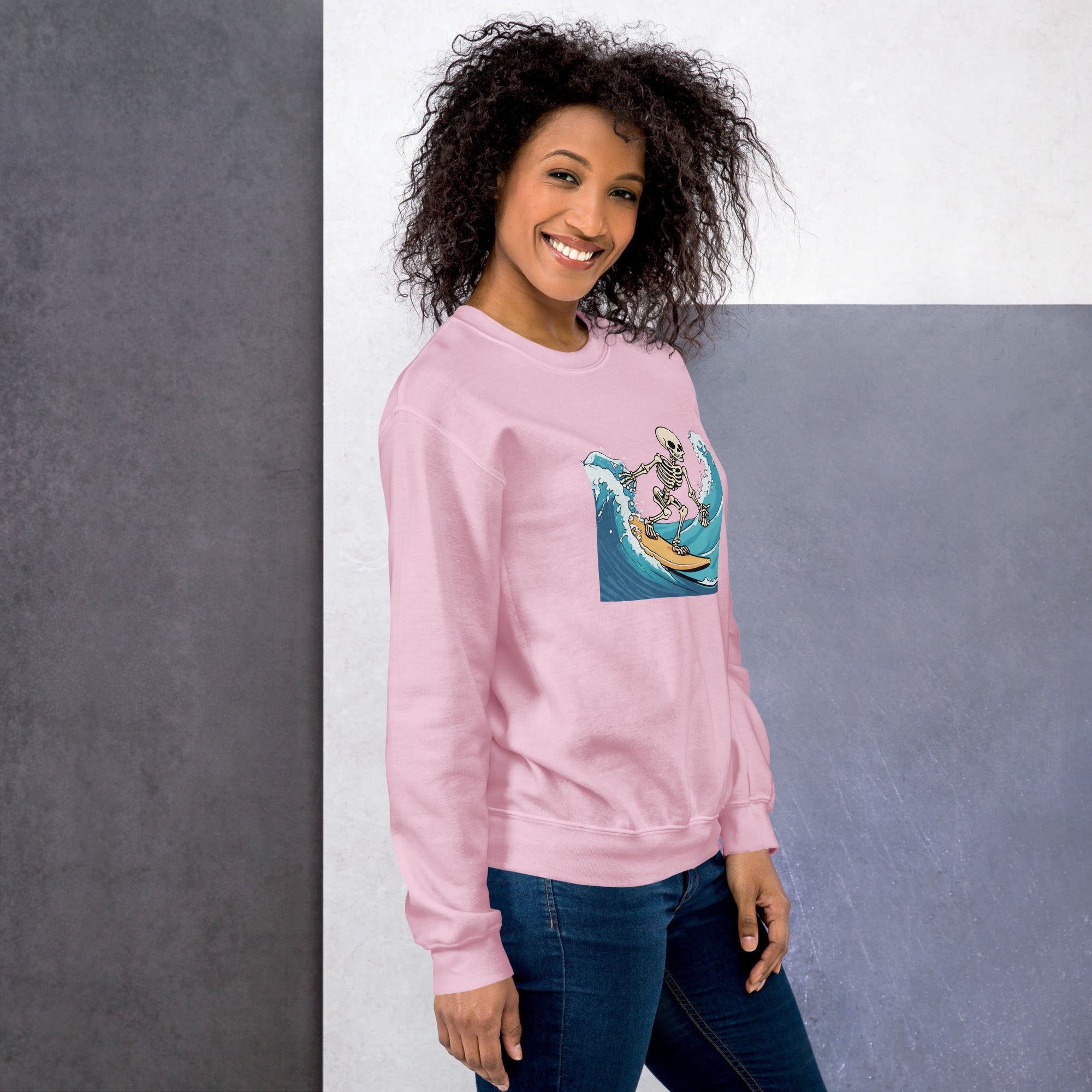 Surfing Skeleton Women's Sweatshirt