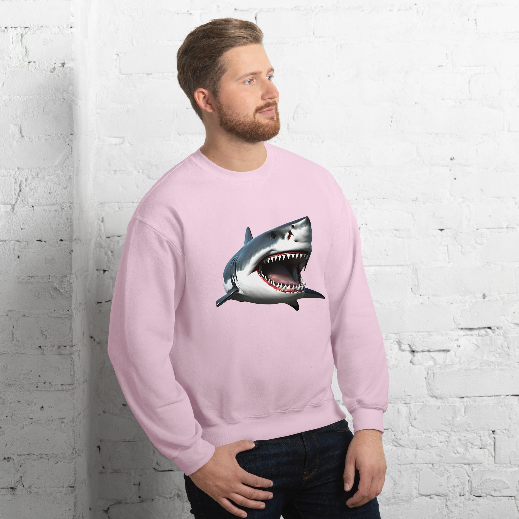 Great White Bite Men's Sweatshirt