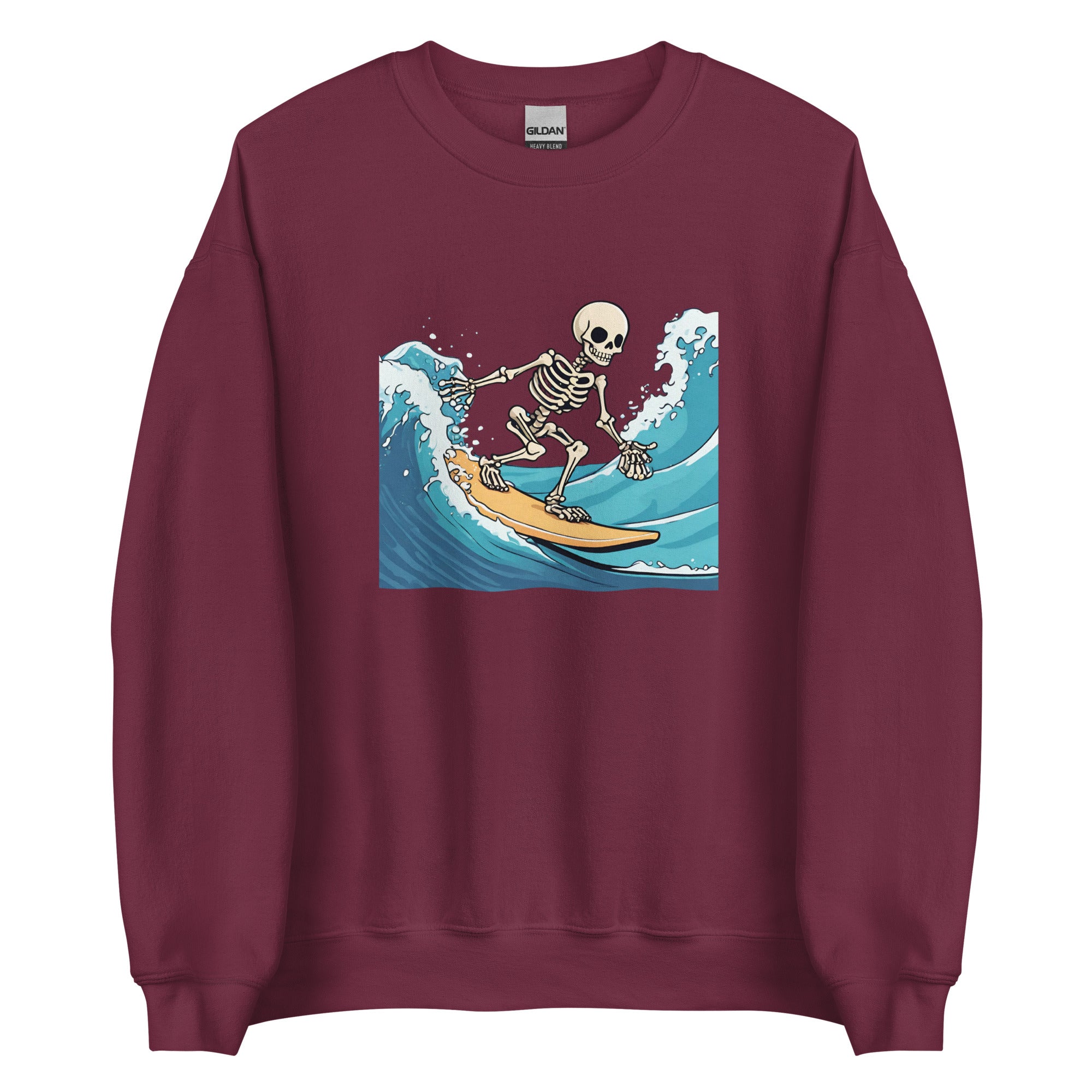 Surfing Skeleton Men's Sweatshirt