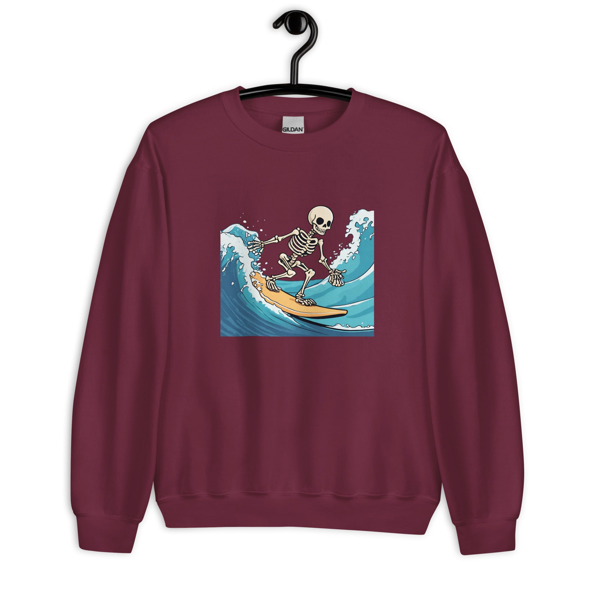 Surfing Skeleton Women's Sweatshirt