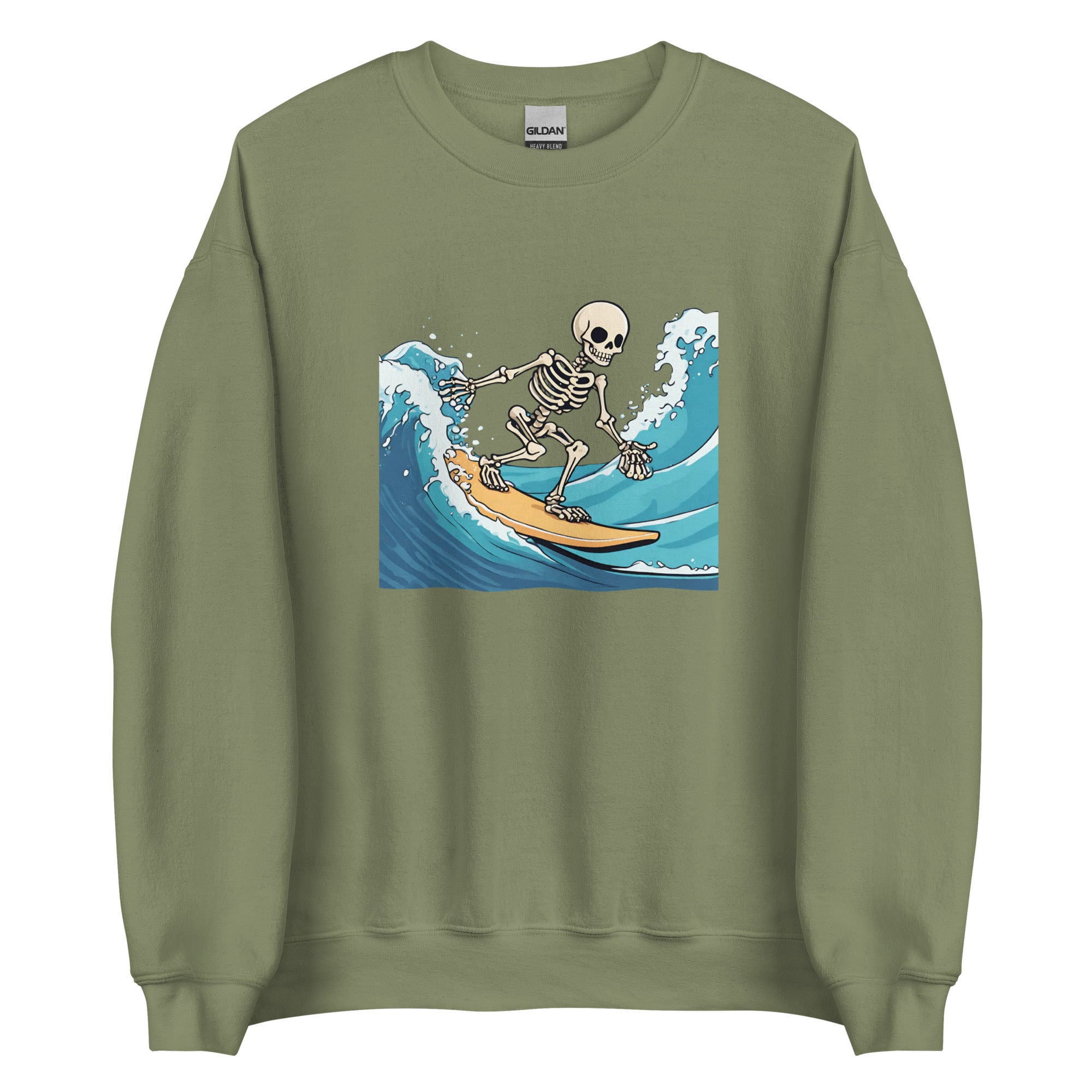 Surfing Skeleton Men's Sweatshirt