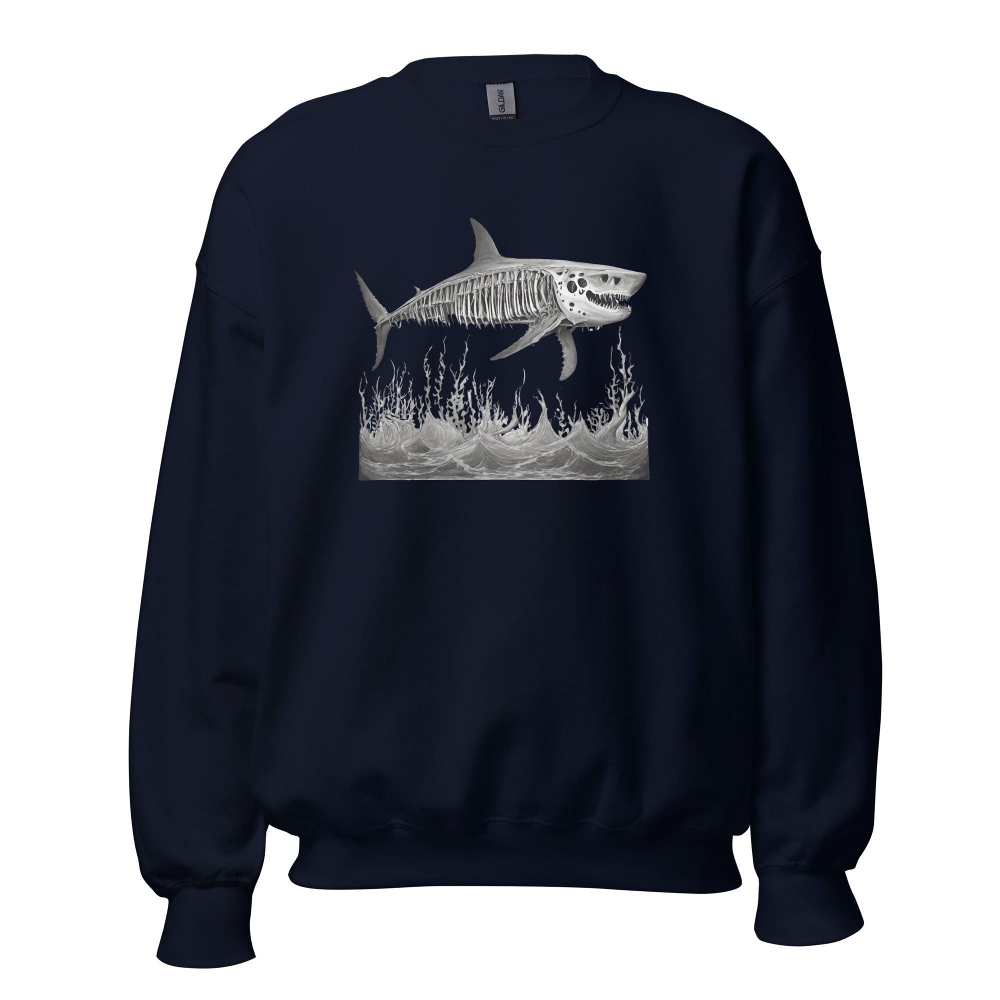 Skeleton Shark Men's Sweatshirt