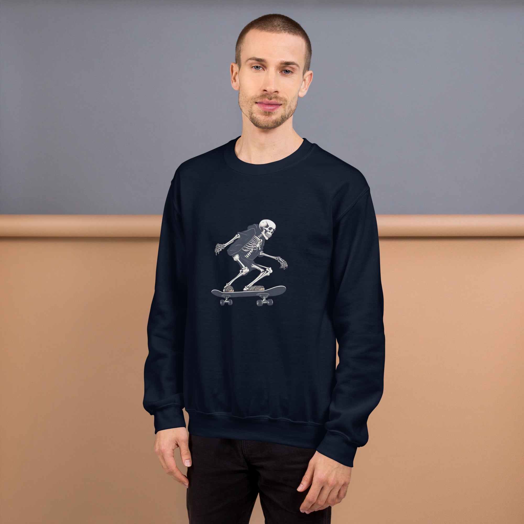 Skateboarding Skeleton Men's Sweatshirt