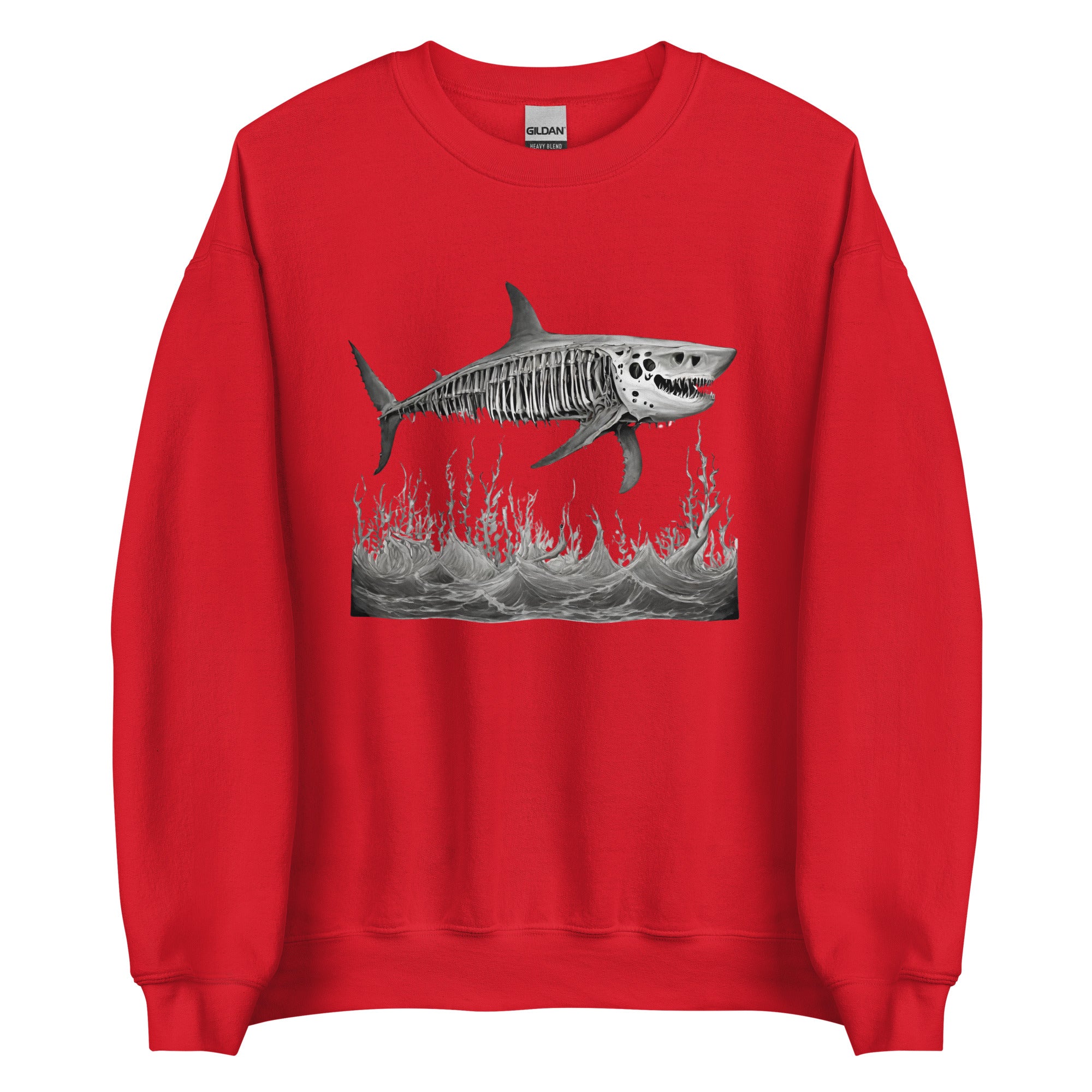 Skeleton Shark Men's Sweatshirt