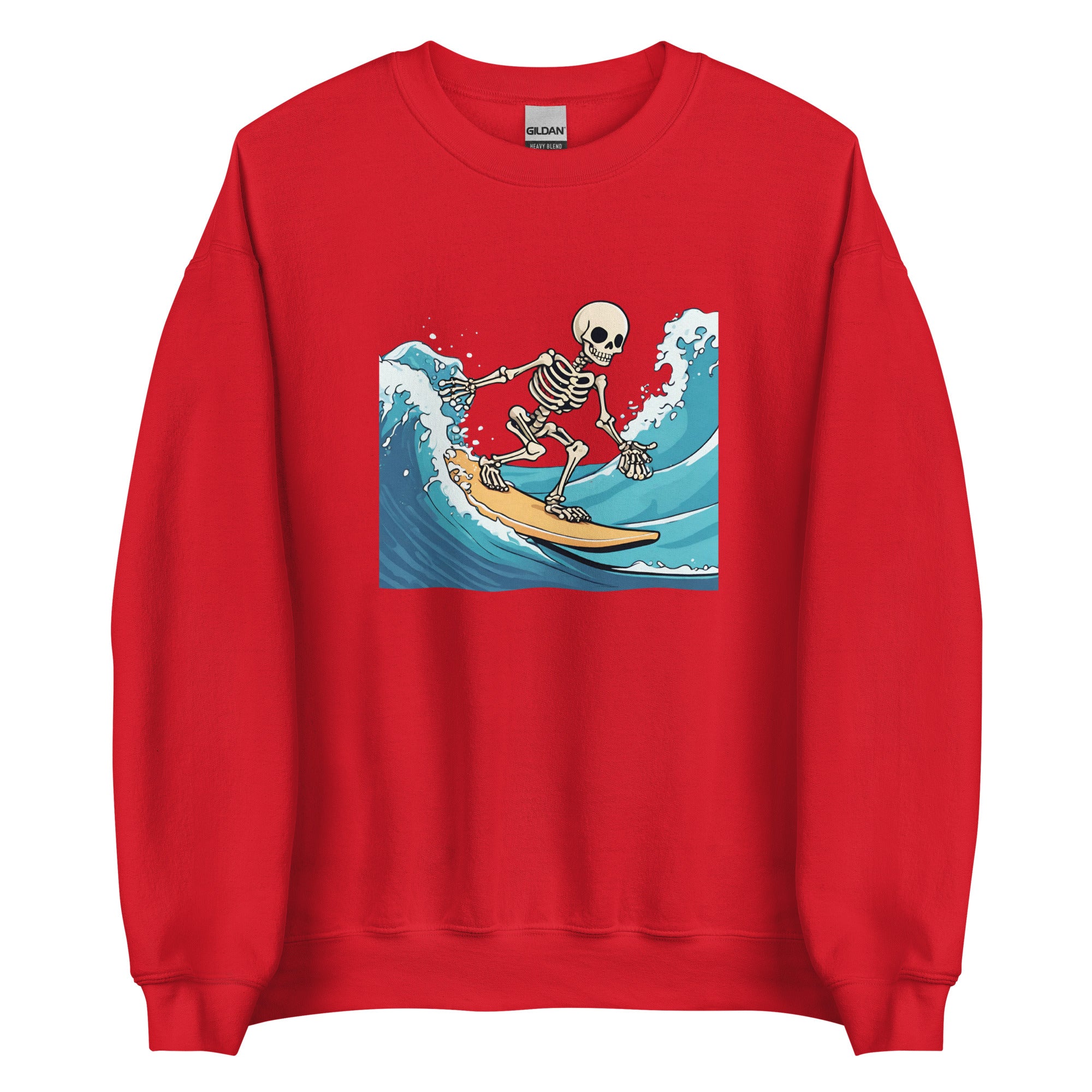 Surfing Skeleton Women's Sweatshirt