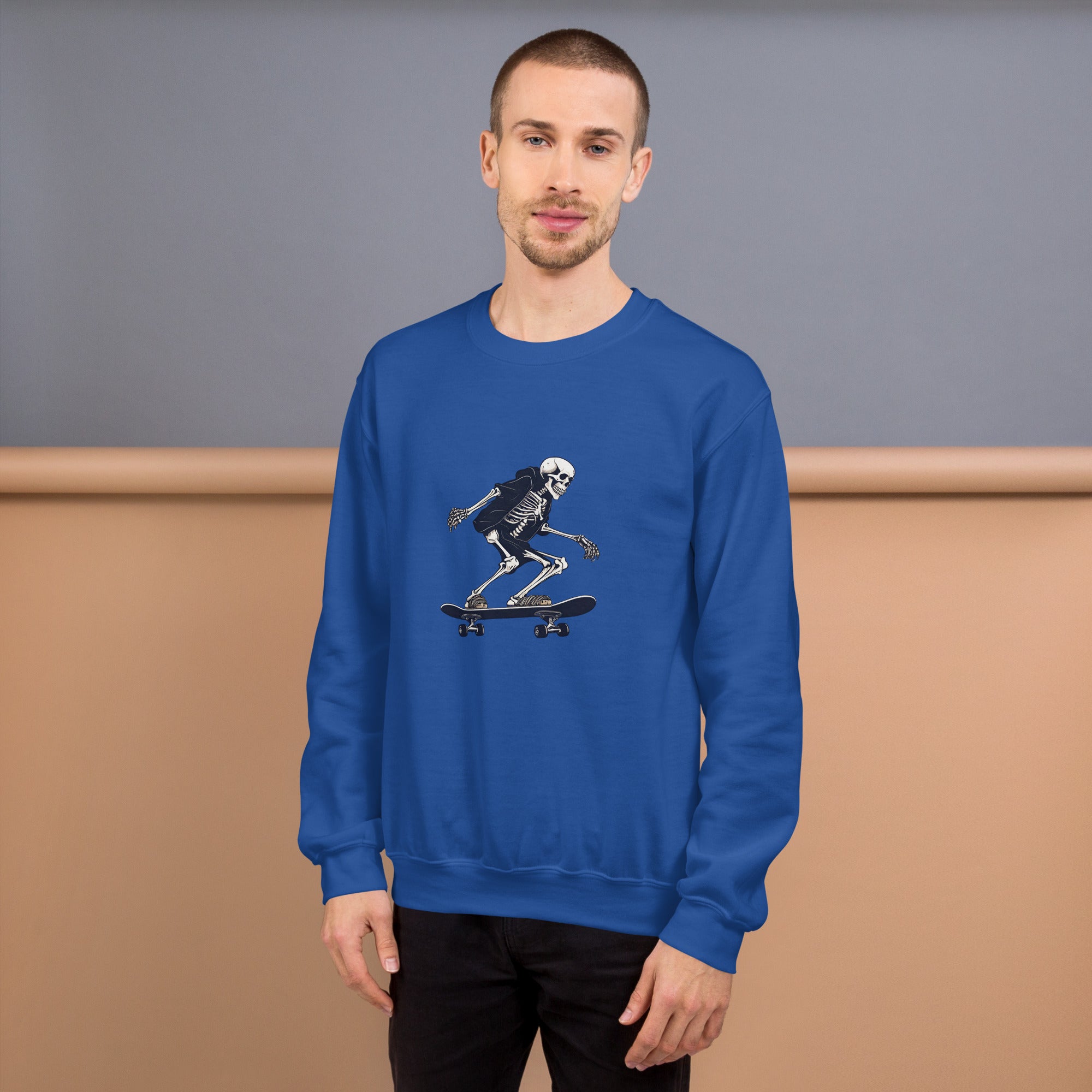 Skateboarding Skeleton Men's Sweatshirt