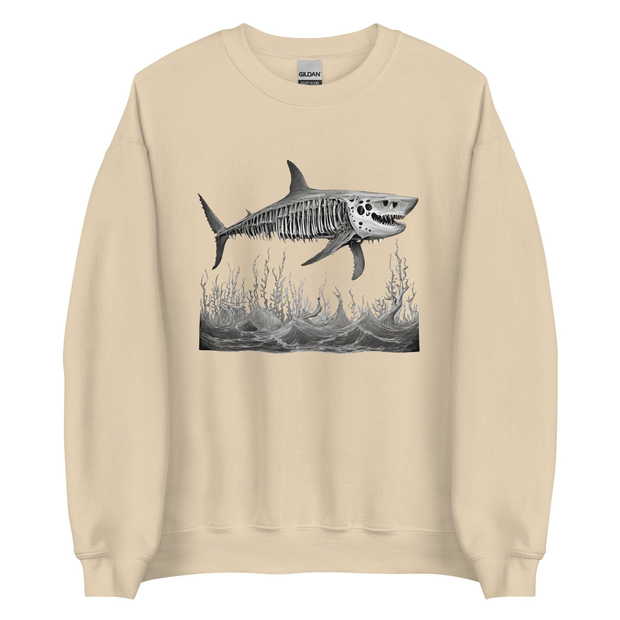 Skeleton Shark Men's Sweatshirt