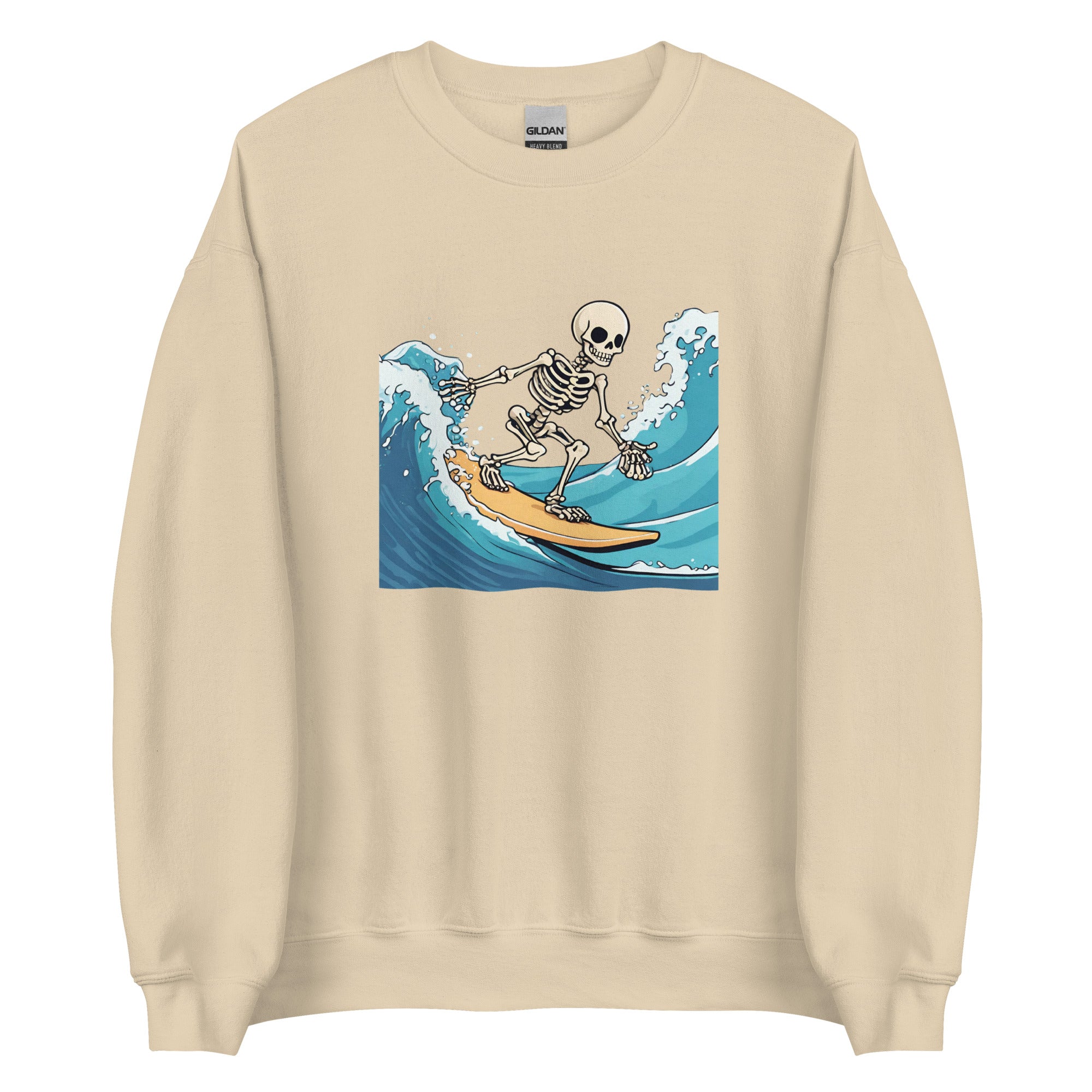 Surfing Skeleton Men's Sweatshirt