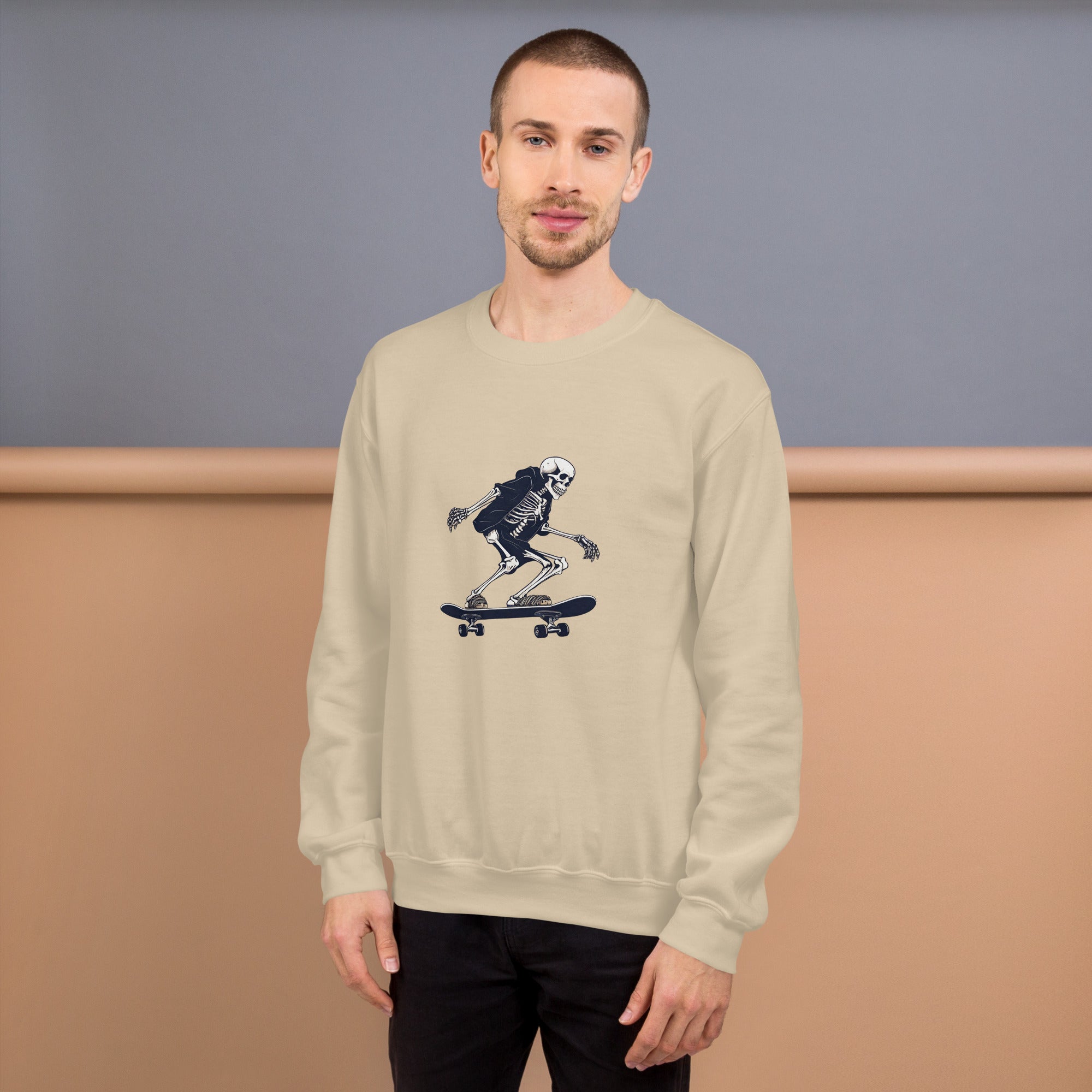 Skateboarding Skeleton Men's Sweatshirt