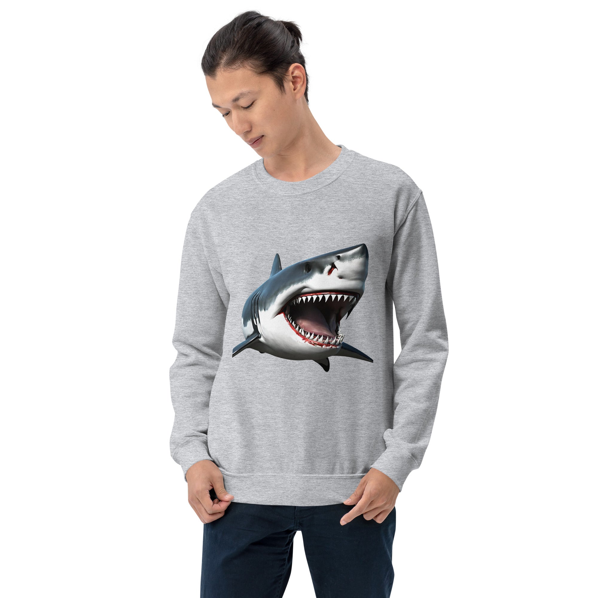 Great White Bite Men's Sweatshirt