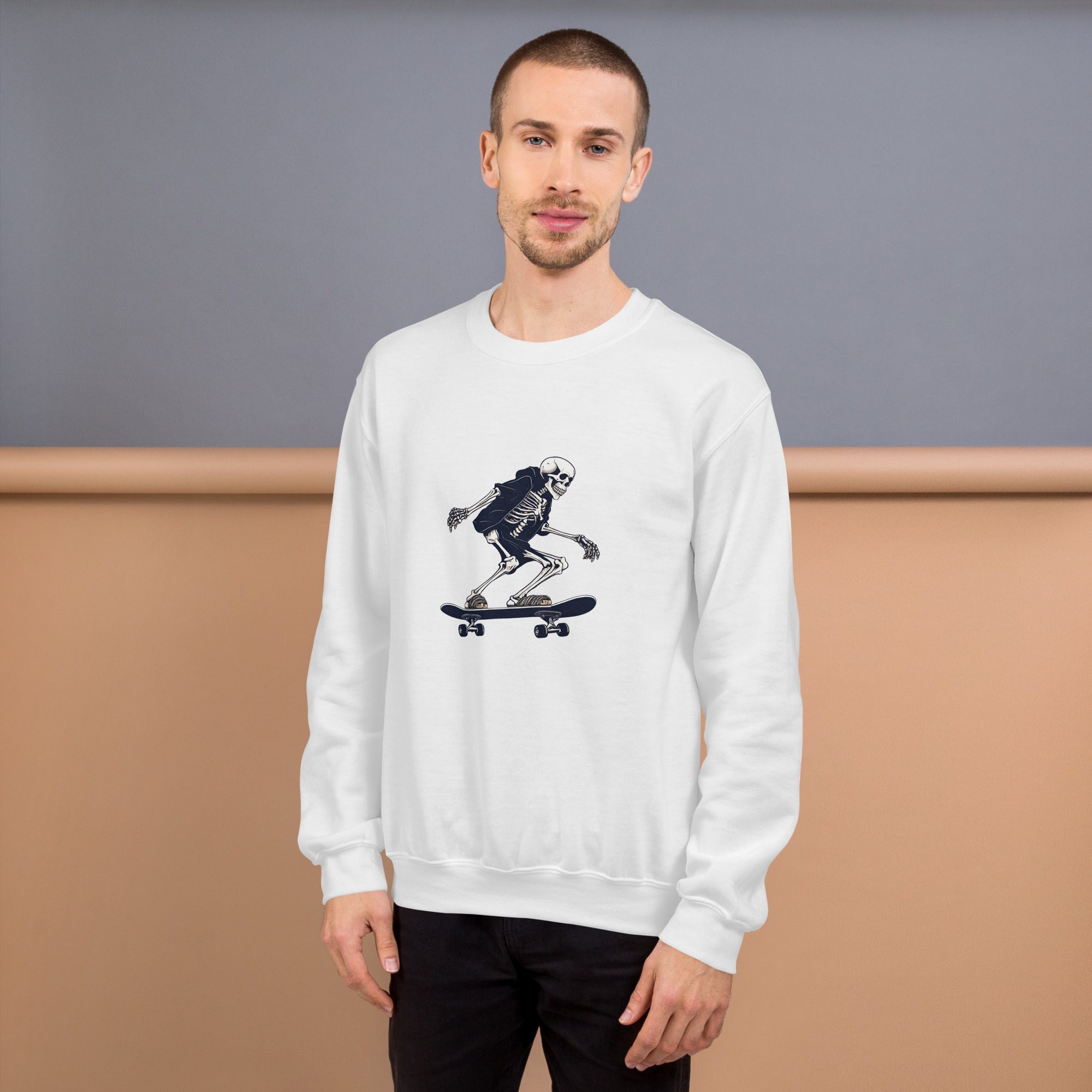 Skateboarding Skeleton Men's Sweatshirt