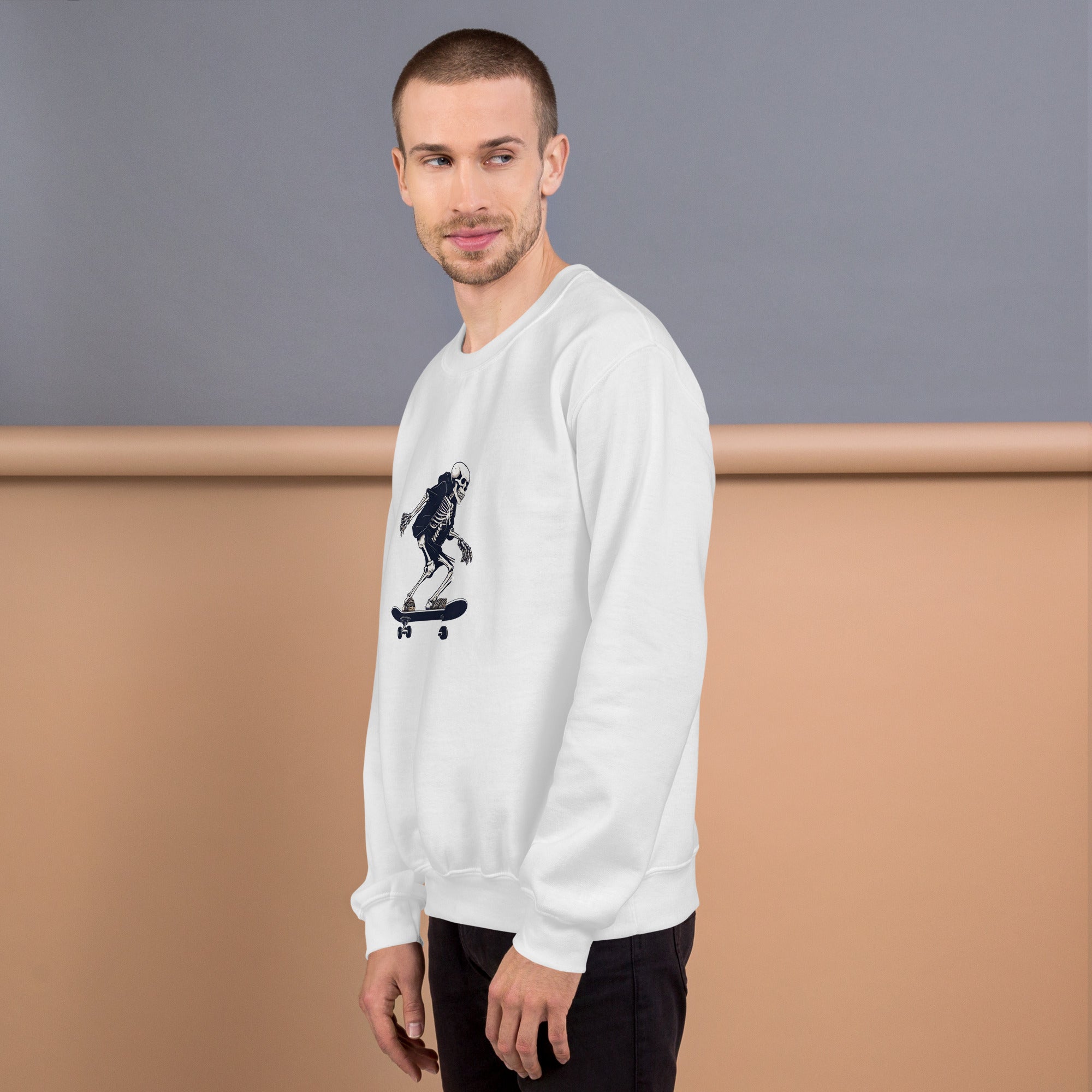 Skateboarding Skeleton Men's Sweatshirt