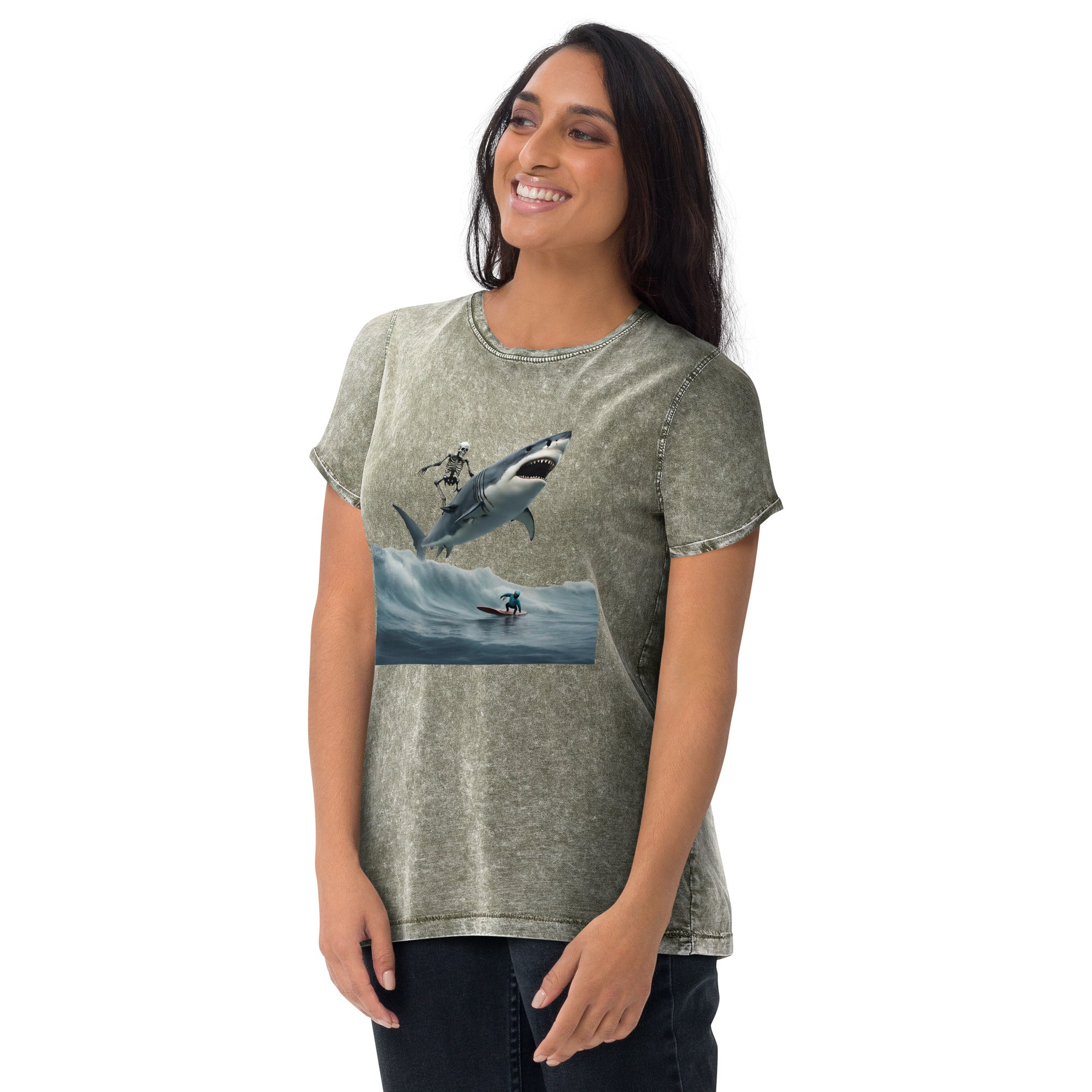 Shark Shredder Denim T-Shirt