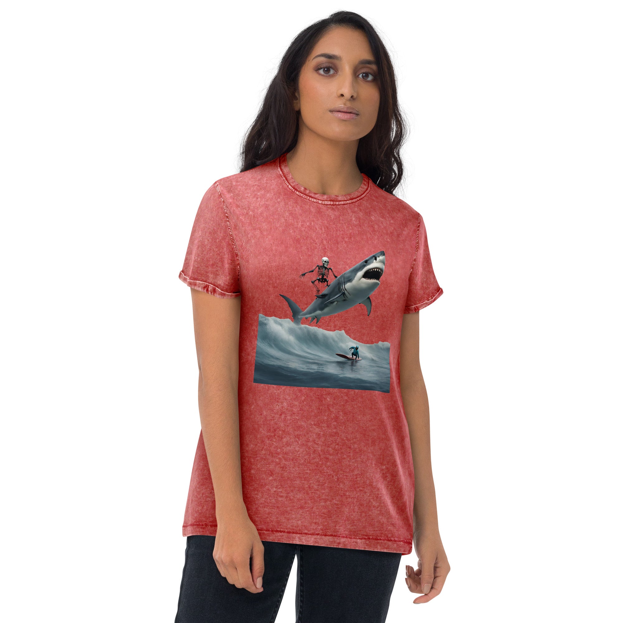 Shark Shredder Denim T-Shirt