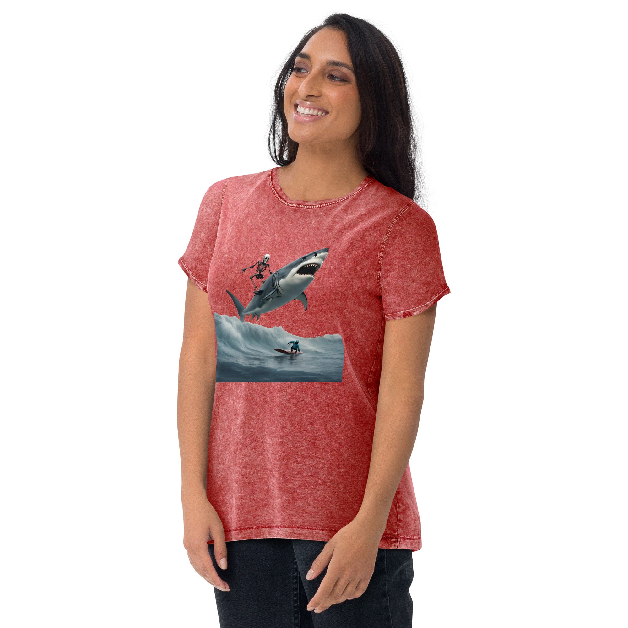 Shark Shredder Denim T-Shirt