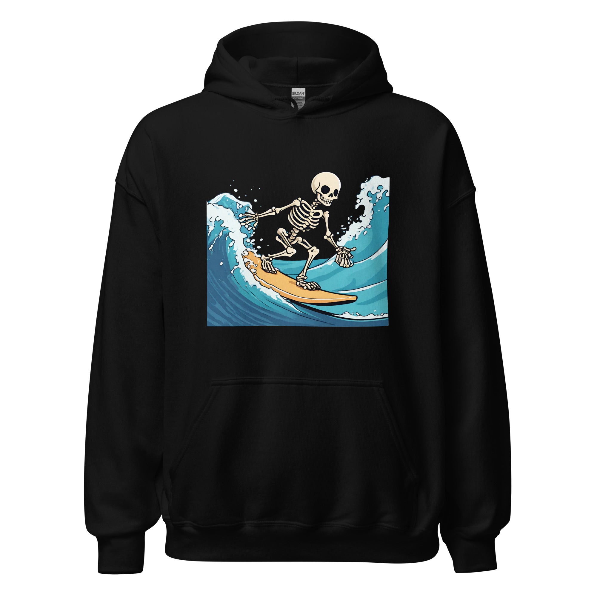 Surfing Skeleton Men's Hoodie