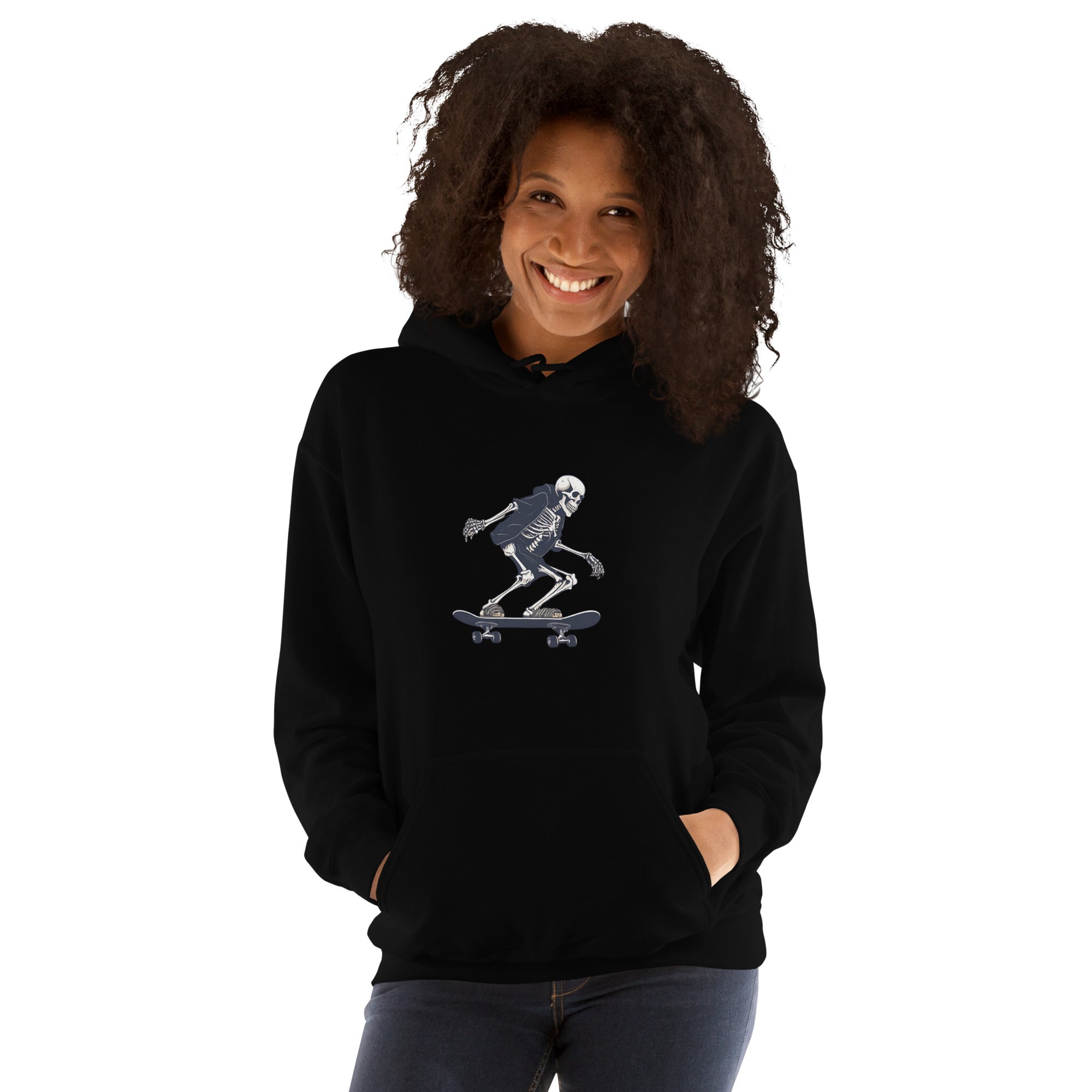 Skateboarding Skeleton Women's Hoodie