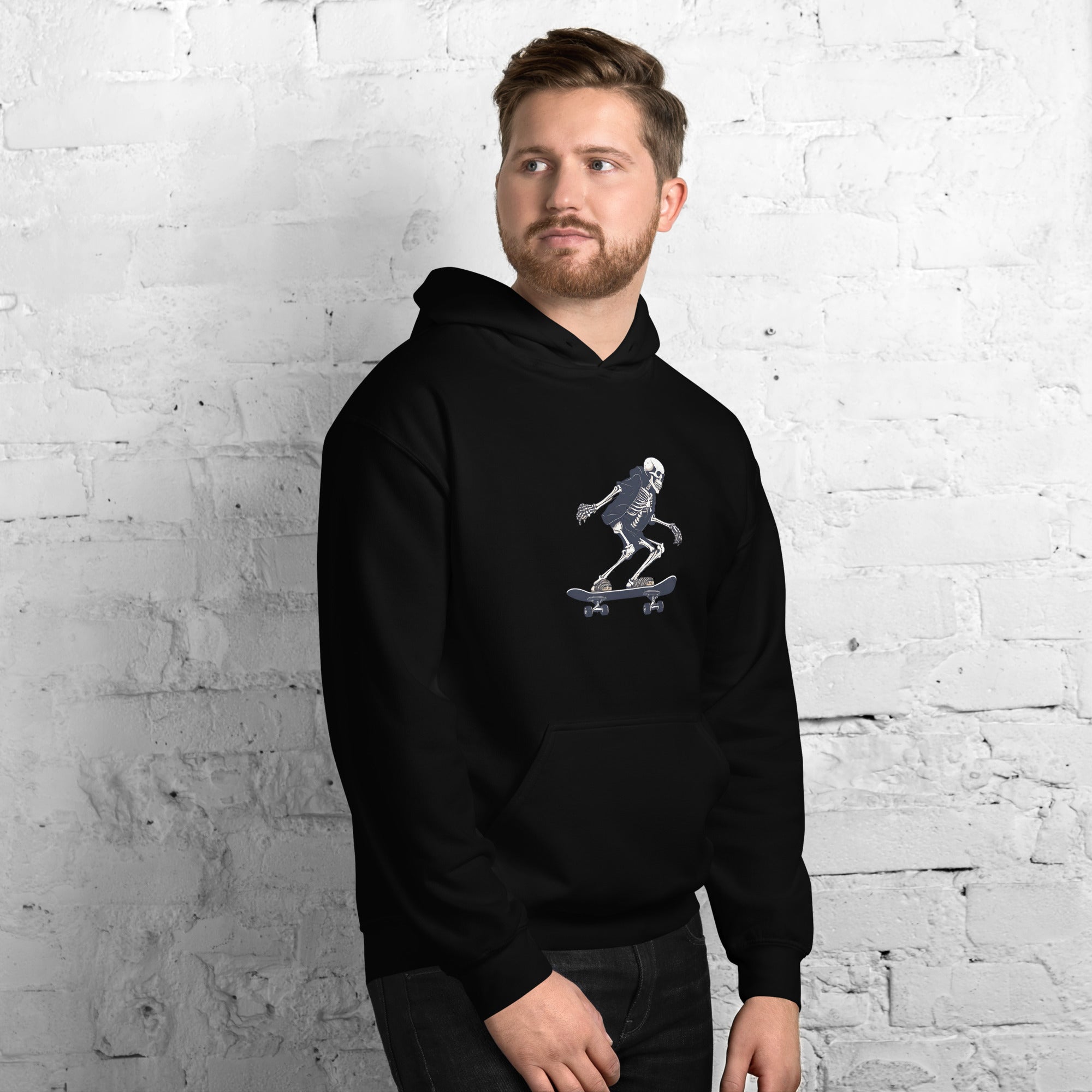 Skateboarding Skeleton Men's Hoodie