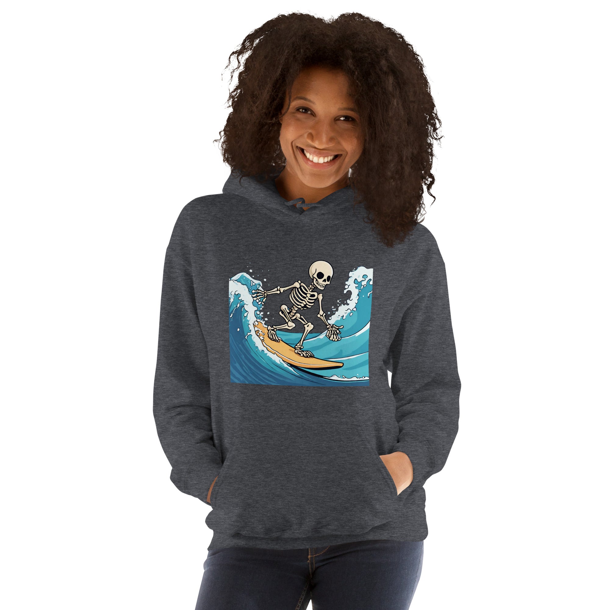 Surfing Skeleton Women's Hoodie