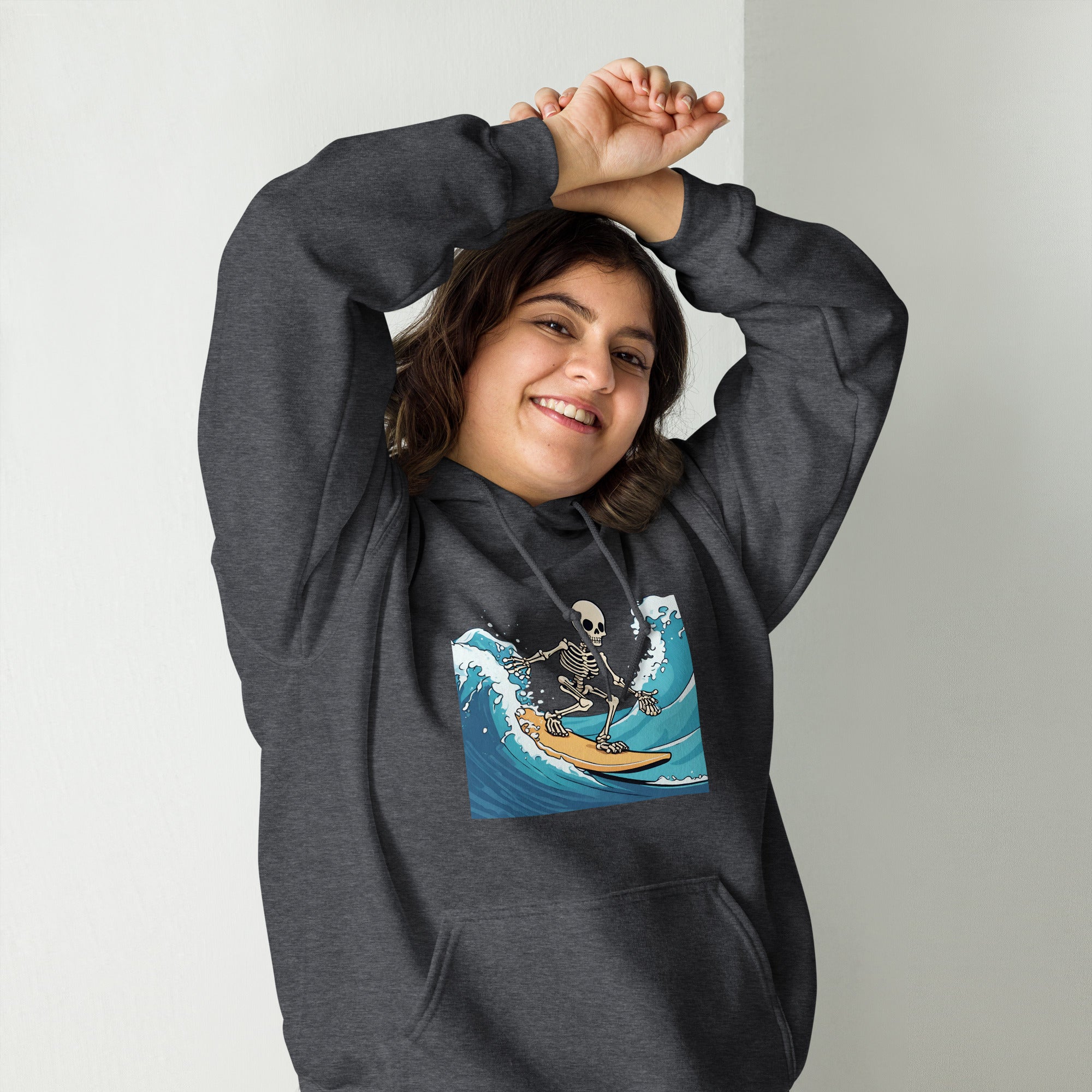 Surfing Skeleton Women's Hoodie